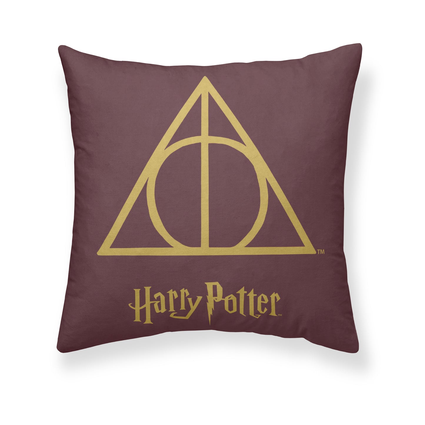 Funda de almohada Harry Potter microsatén Deathly Hallows Burdeos A 65x65 cm