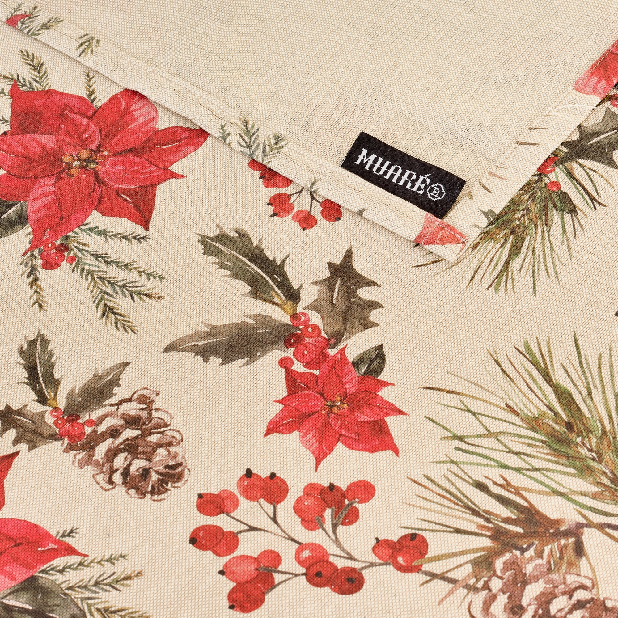 Mantel tacto tela Christmas Flower 1
