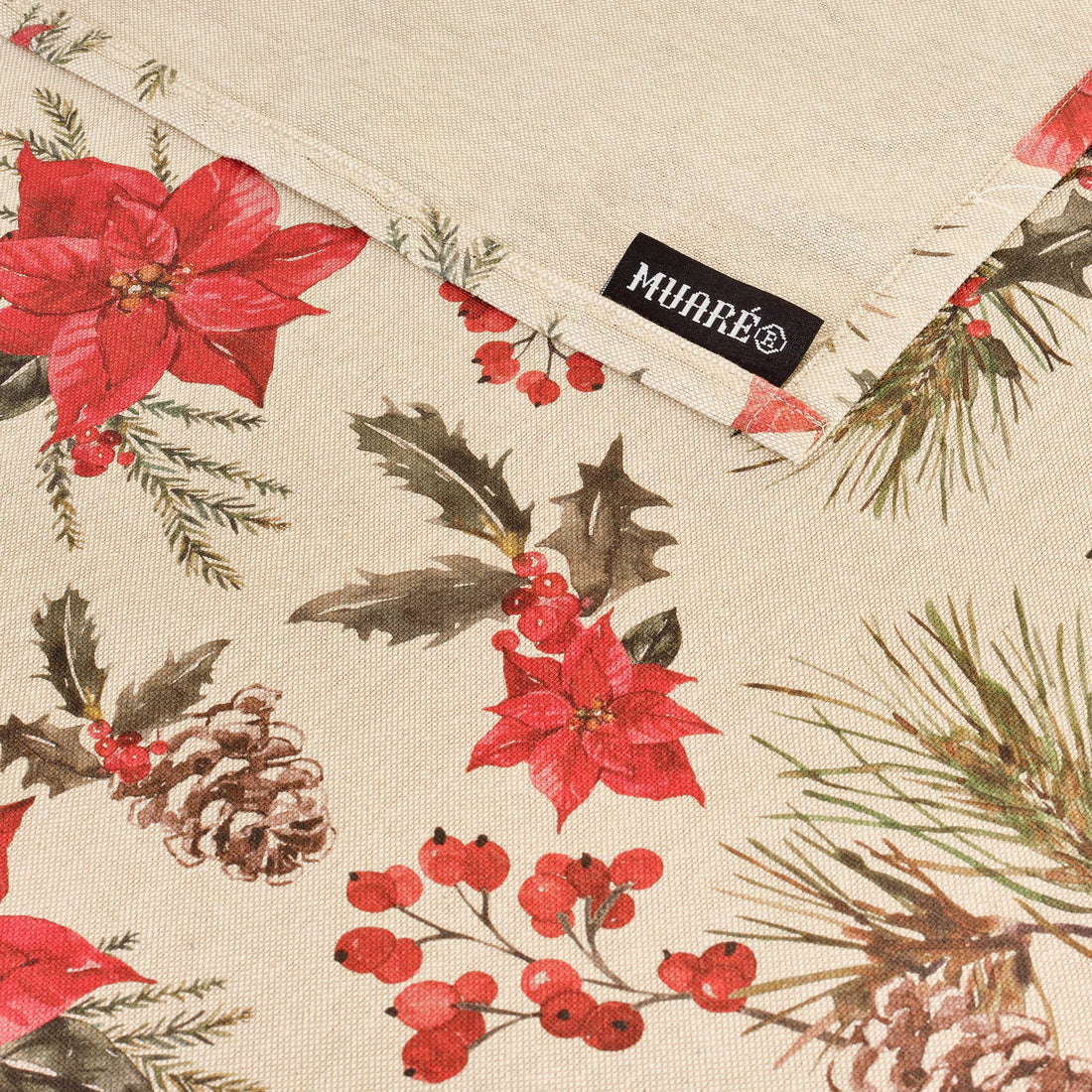Mantel tacto tela Christmas Flower 1