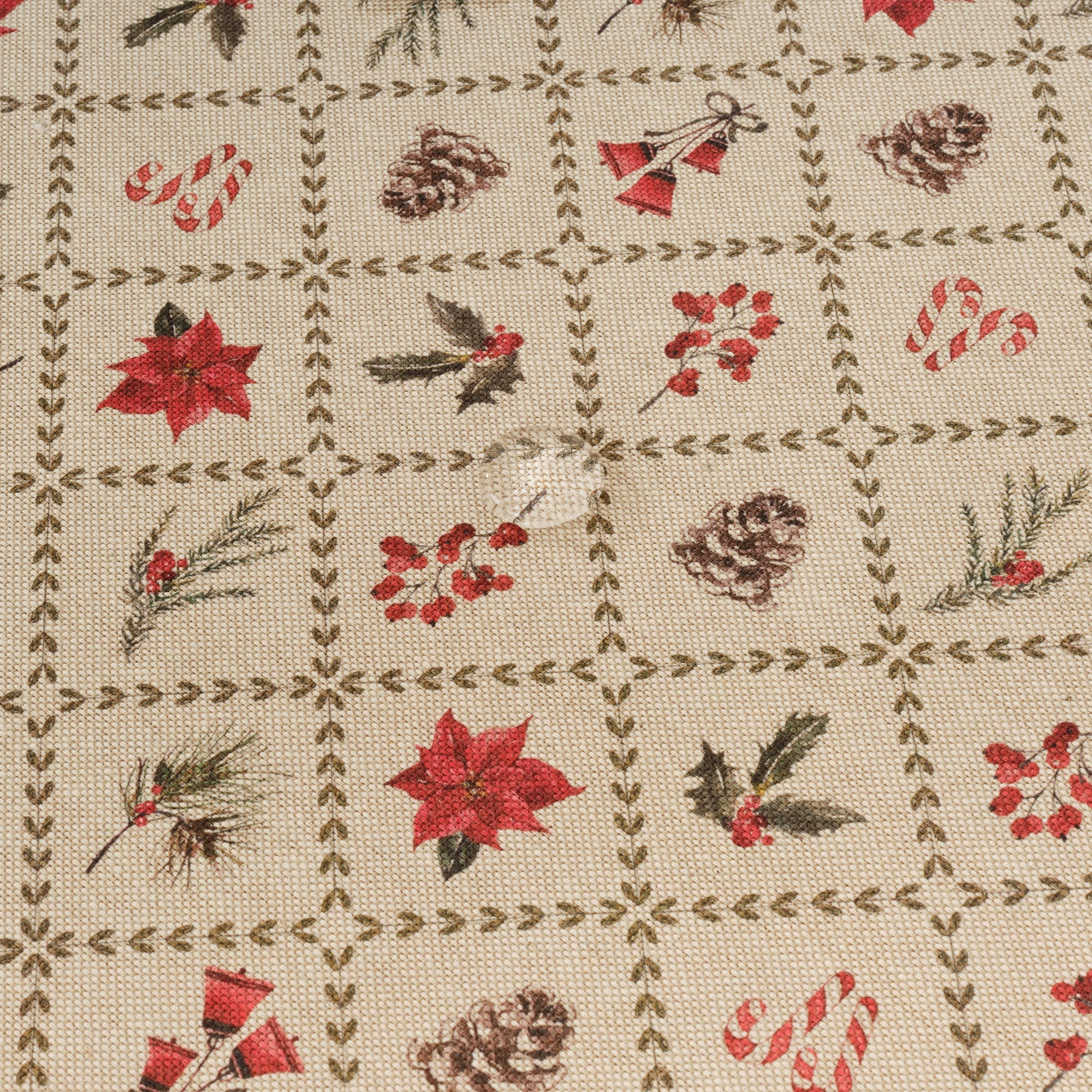 Nappe tactile en tissu Fleur de Noël 2