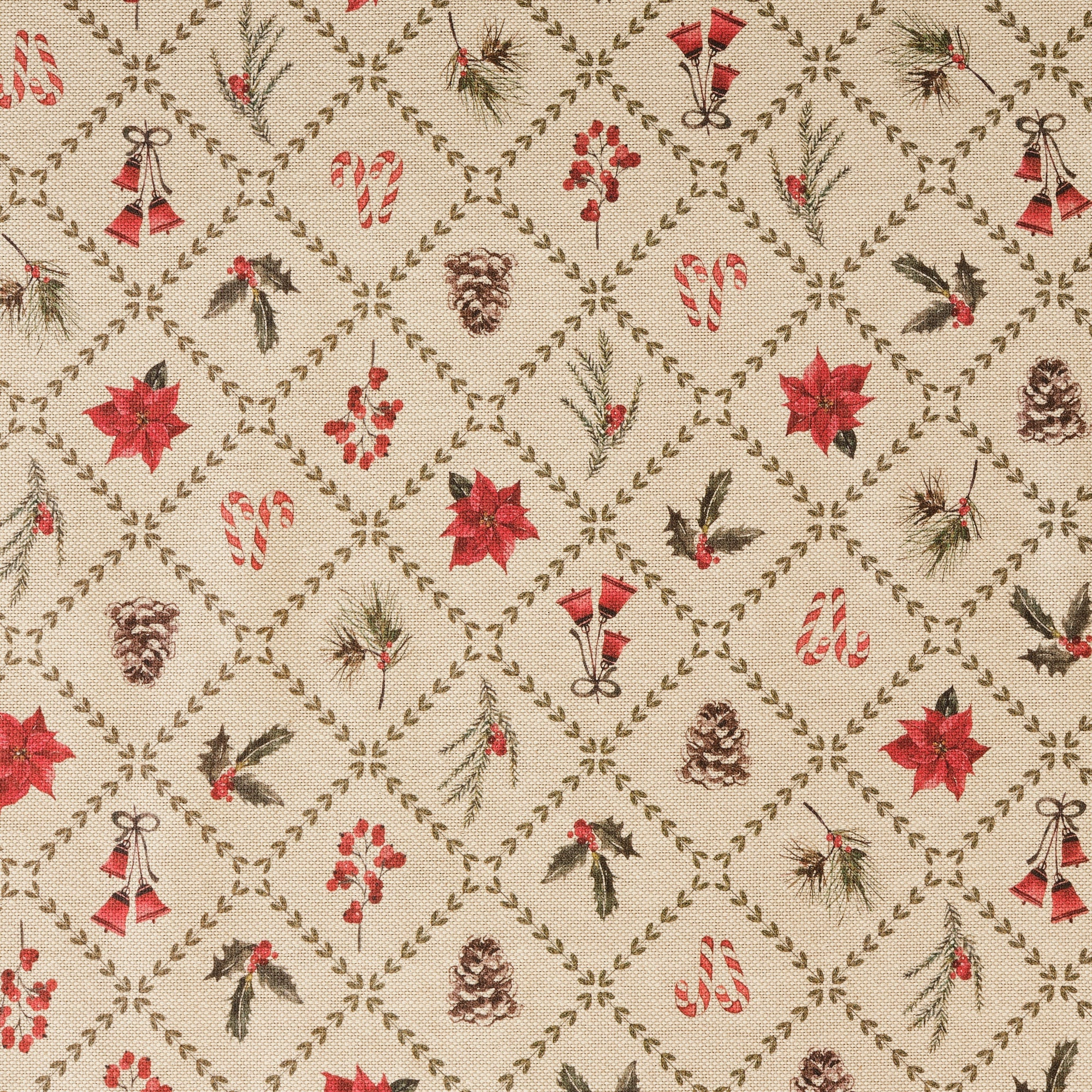 Nappe tactile en tissu Fleur de Noël 2