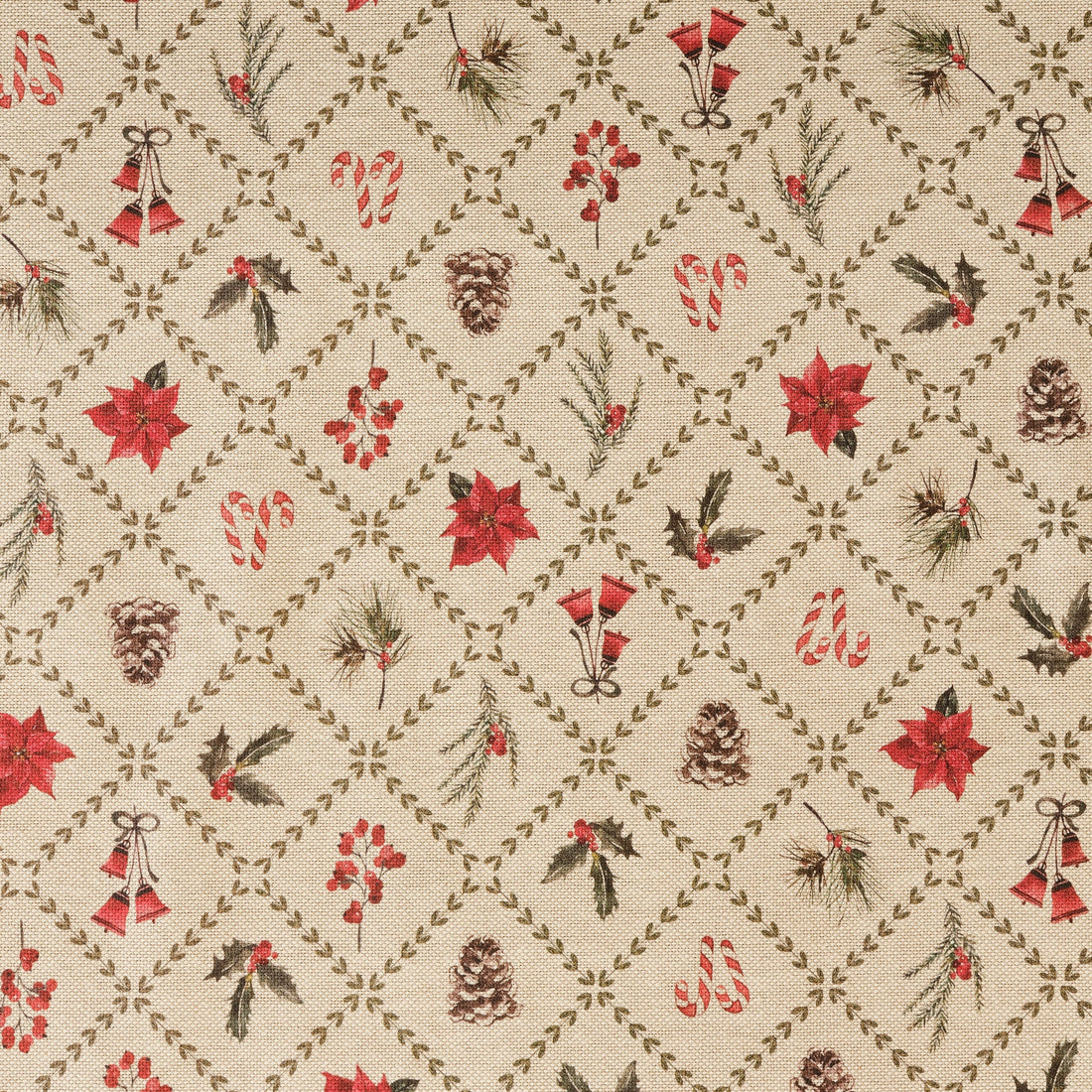 Nappe tactile en tissu Fleur de Noël 2