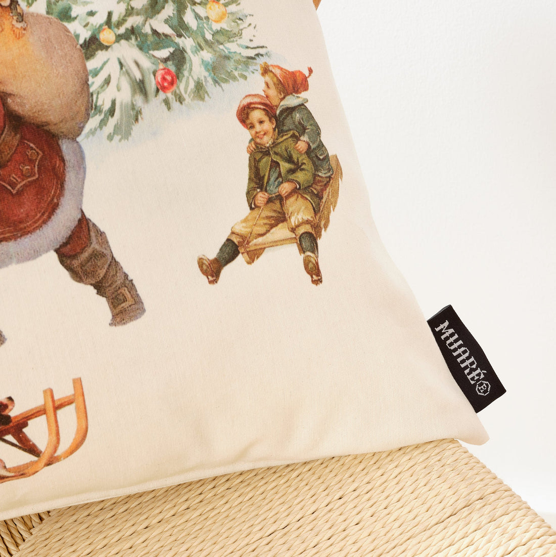 100% cotton Christmas Landscape cushion cover A 50x50 cm
