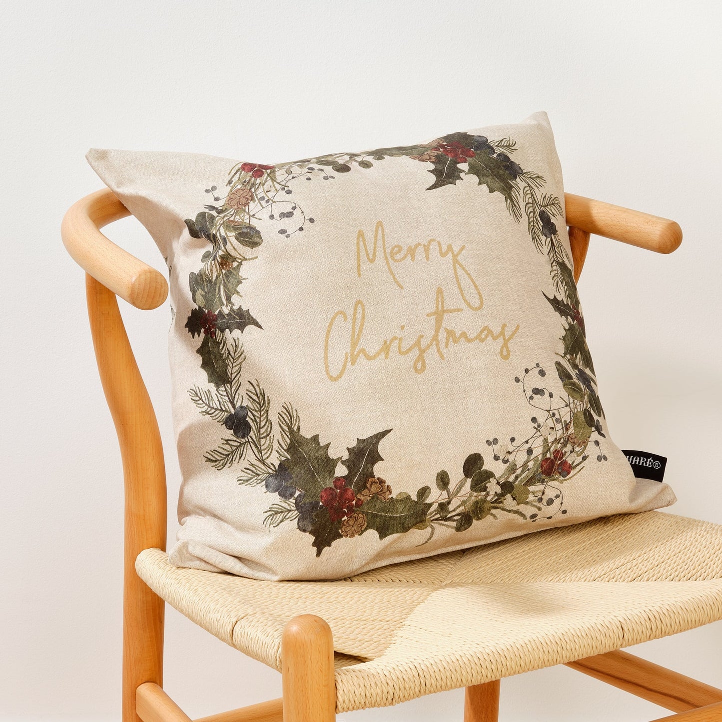 Cushion cover 100% cotton Christmas Mistletoe A 50x50 cm