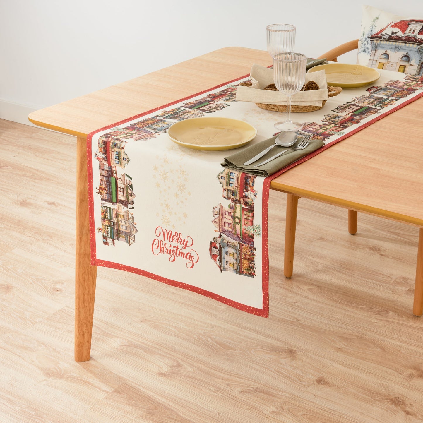 Christmas City Table Runner