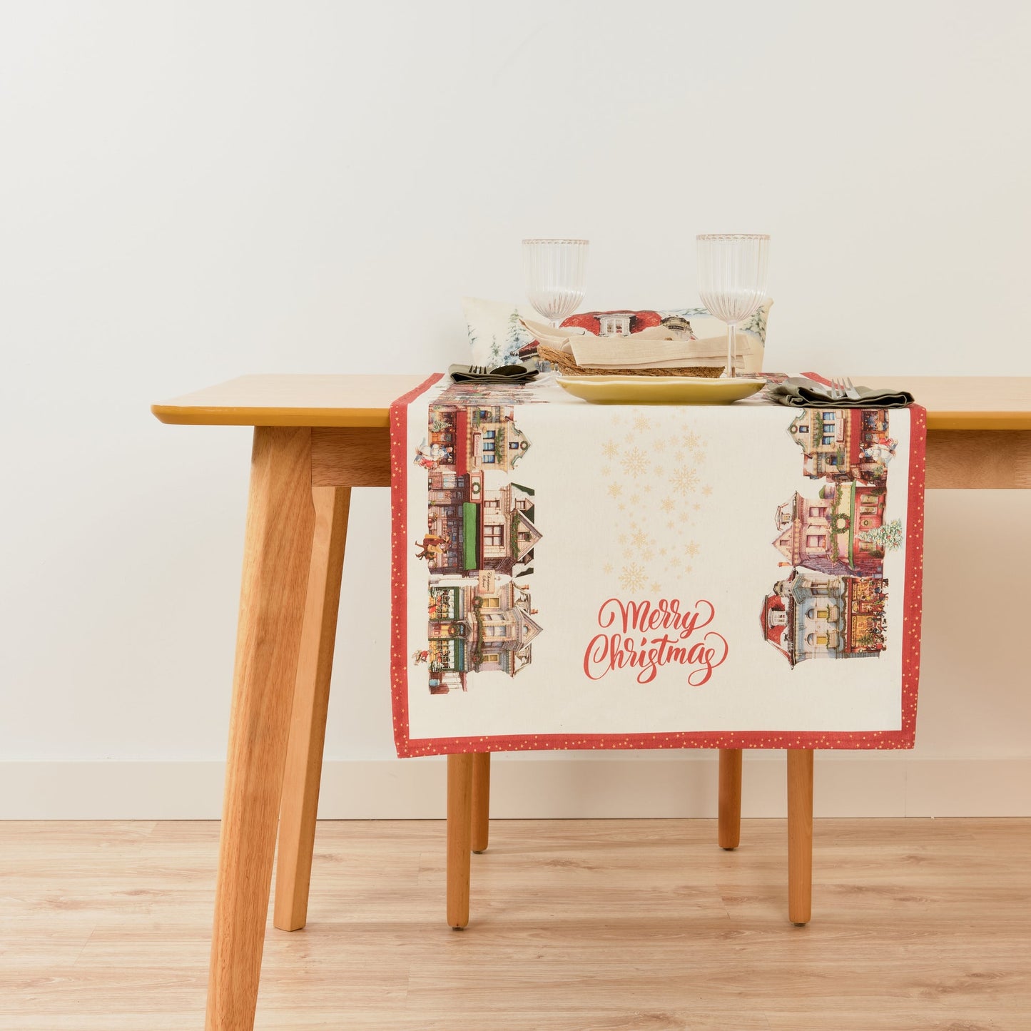 Christmas City Table Runner