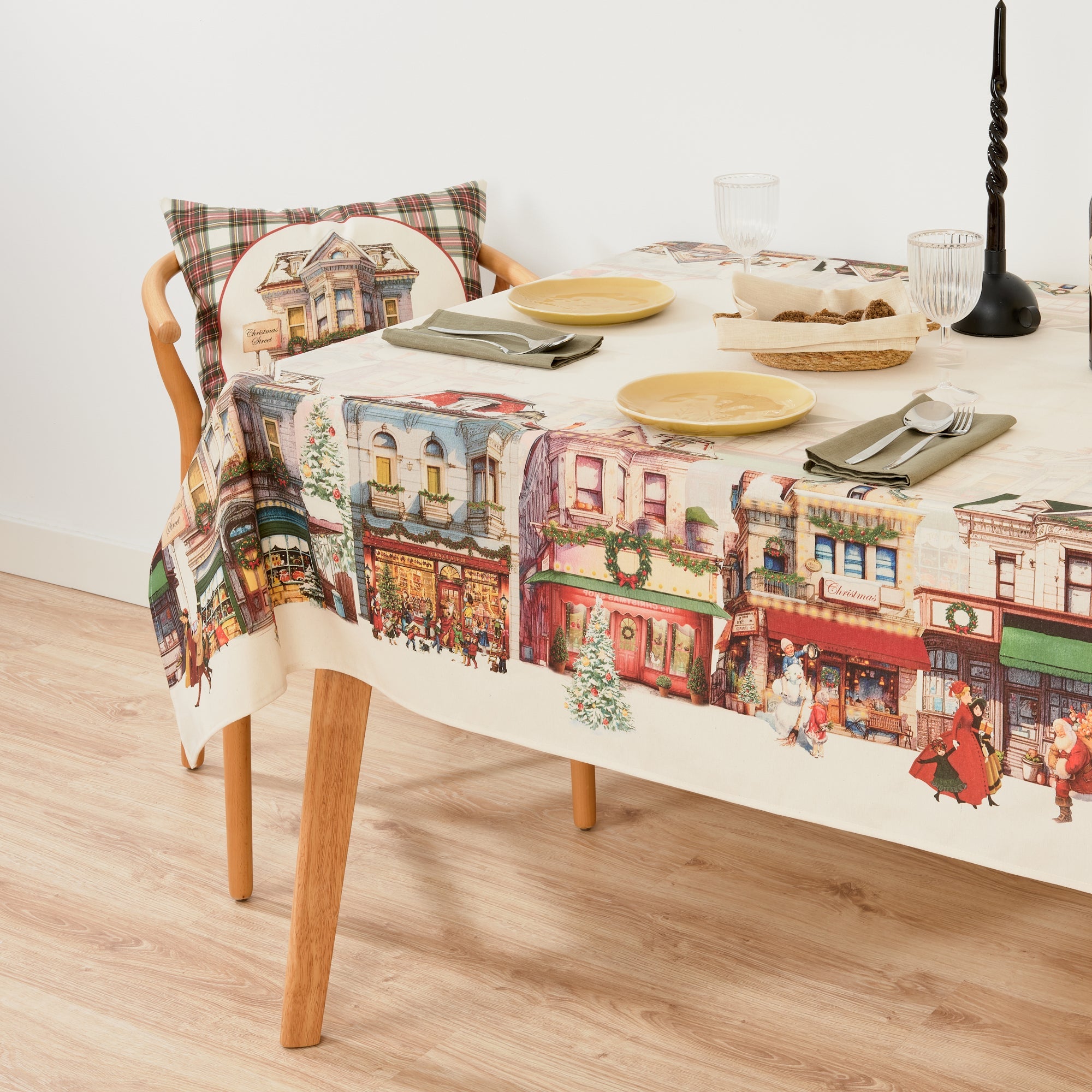 Mantel tacto tela Christmas City