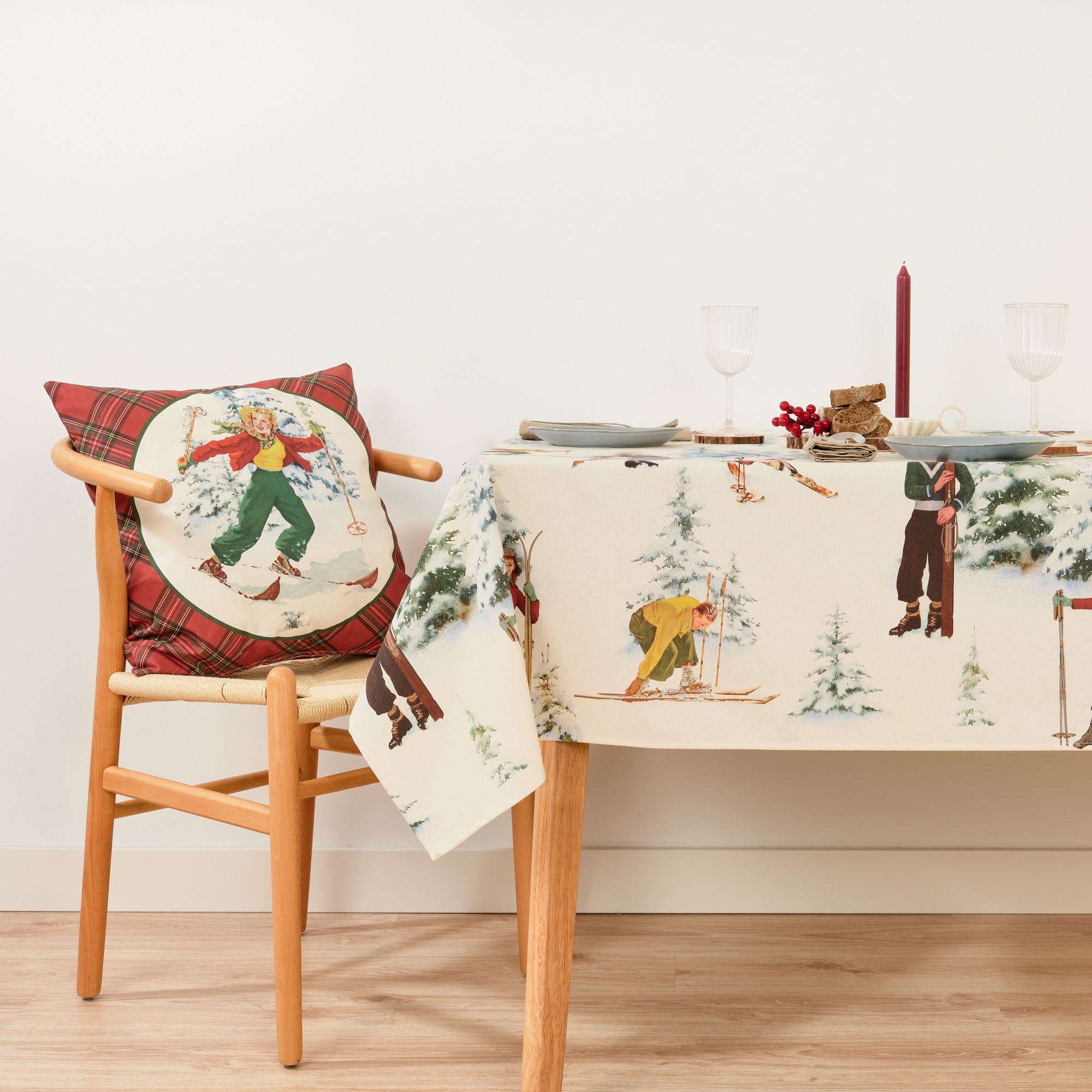 Mantel tacto tela Christmas Sky
