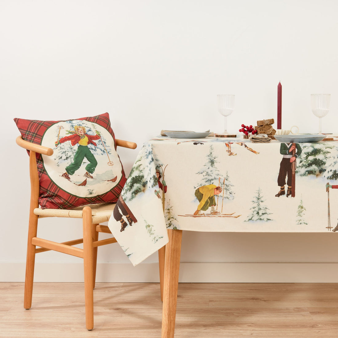 Mantel tacto tela Christmas Sky