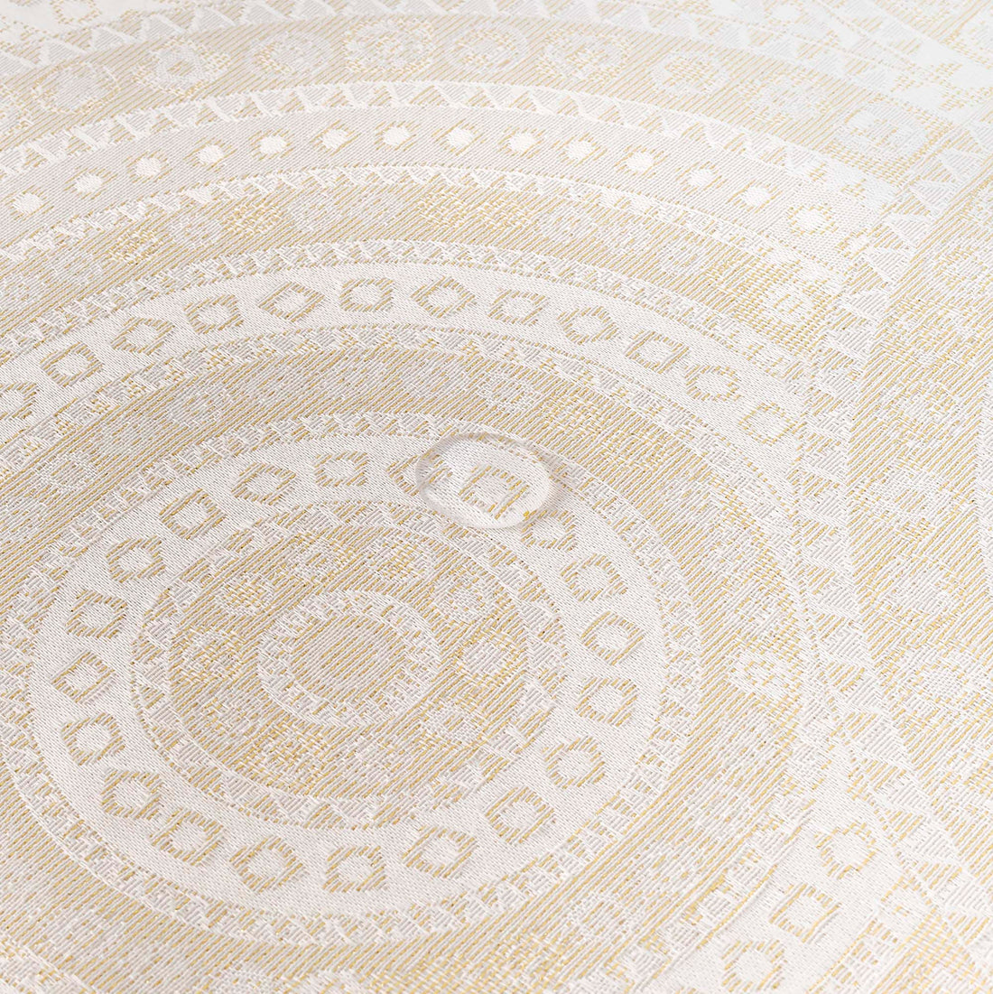 Nappe toucher tissu jacquard R17676 Lurex Or Naturel