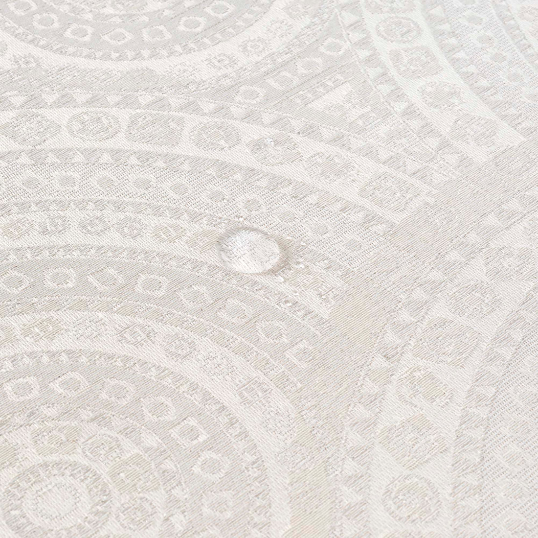 Nappe toucher tissu jacquard R17676 Lurex Argent Naturel