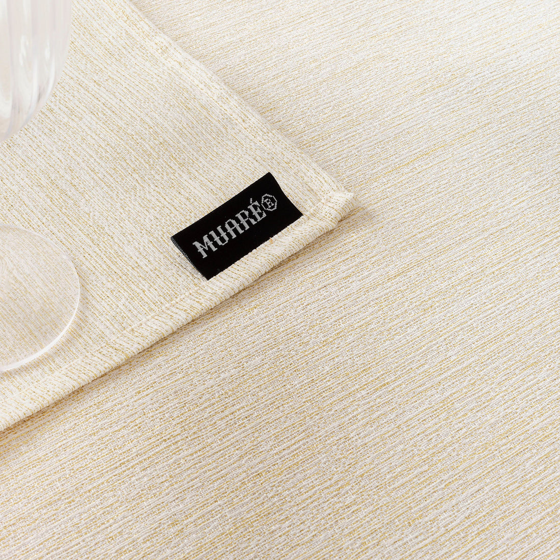 Nappe toucher tissu jacquard R17948 Lurex Or Naturel