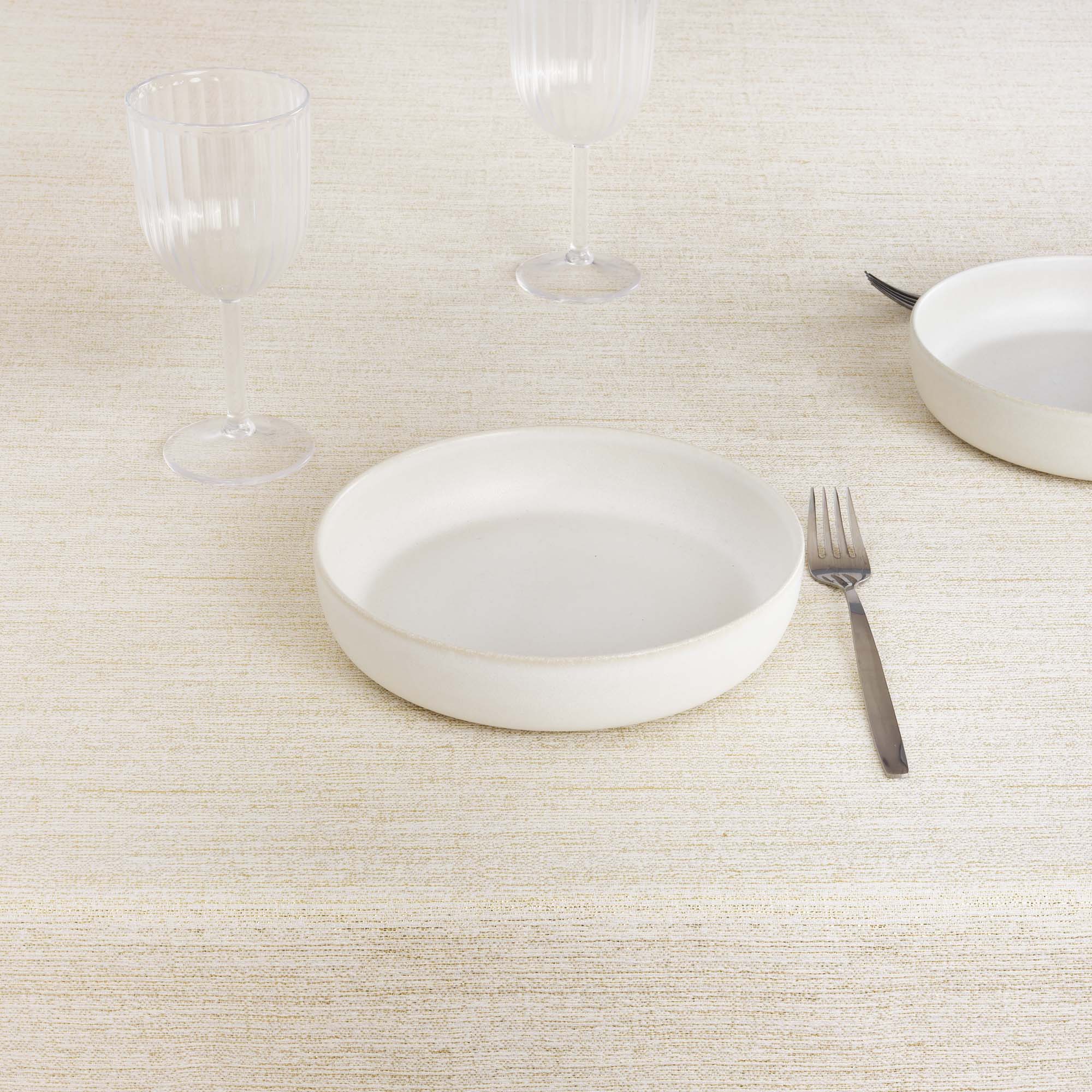 Nappe toucher tissu jacquard R17948 Lurex Or Naturel