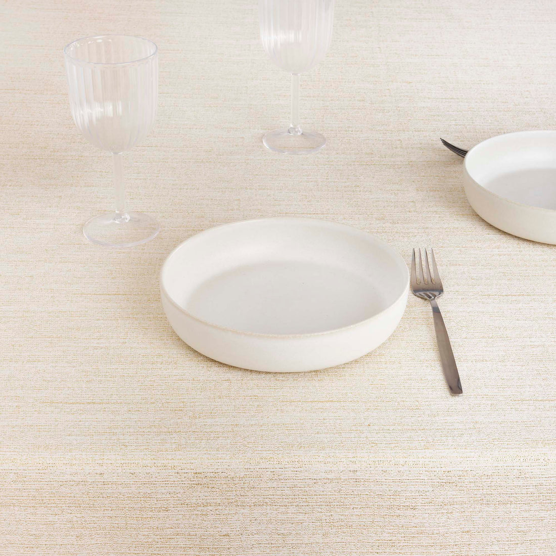 Nappe toucher tissu jacquard R17948 Lurex Or Naturel