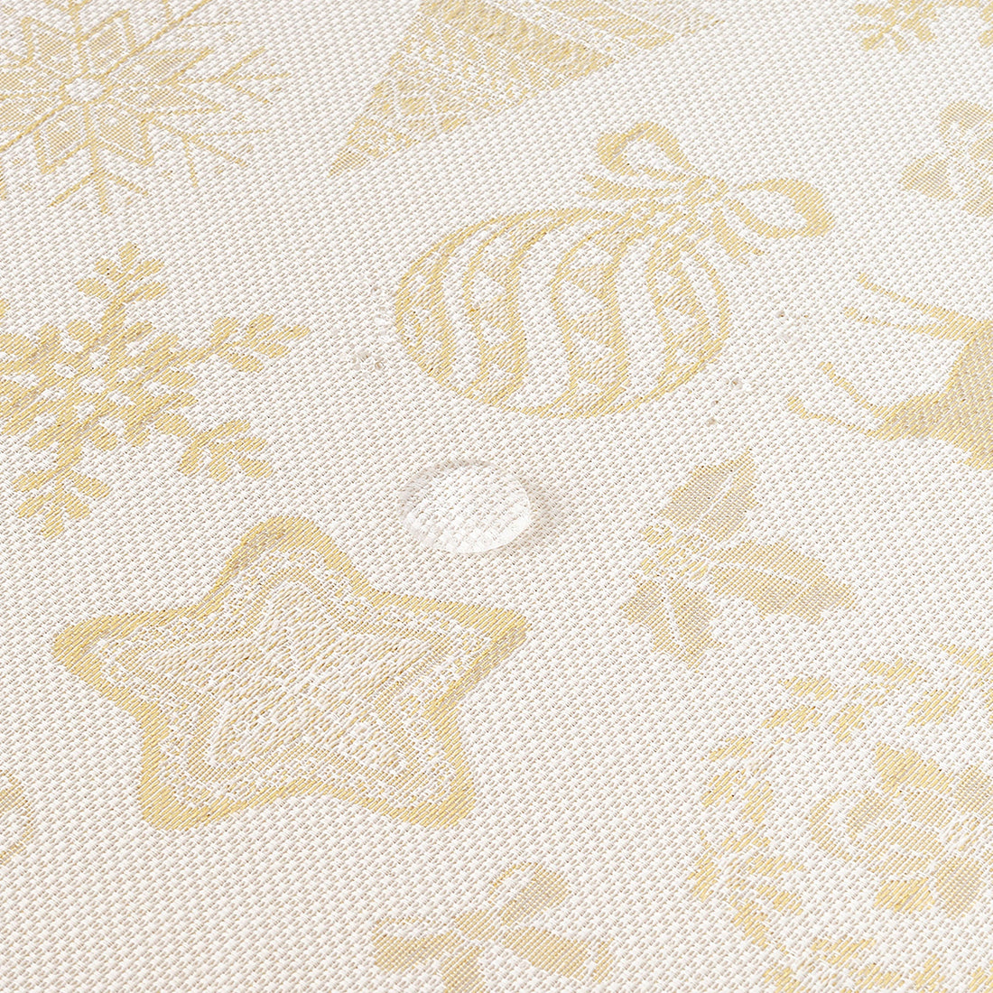 Nappe toucher tissu jacquard R22119 Lurex Or Naturel