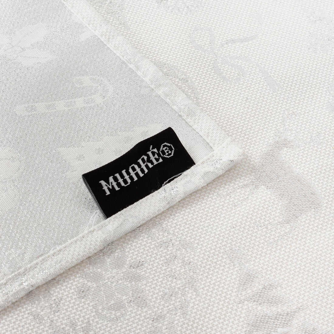 Nappe toucher tissu jacquard R22119 Lurex Argent Naturel