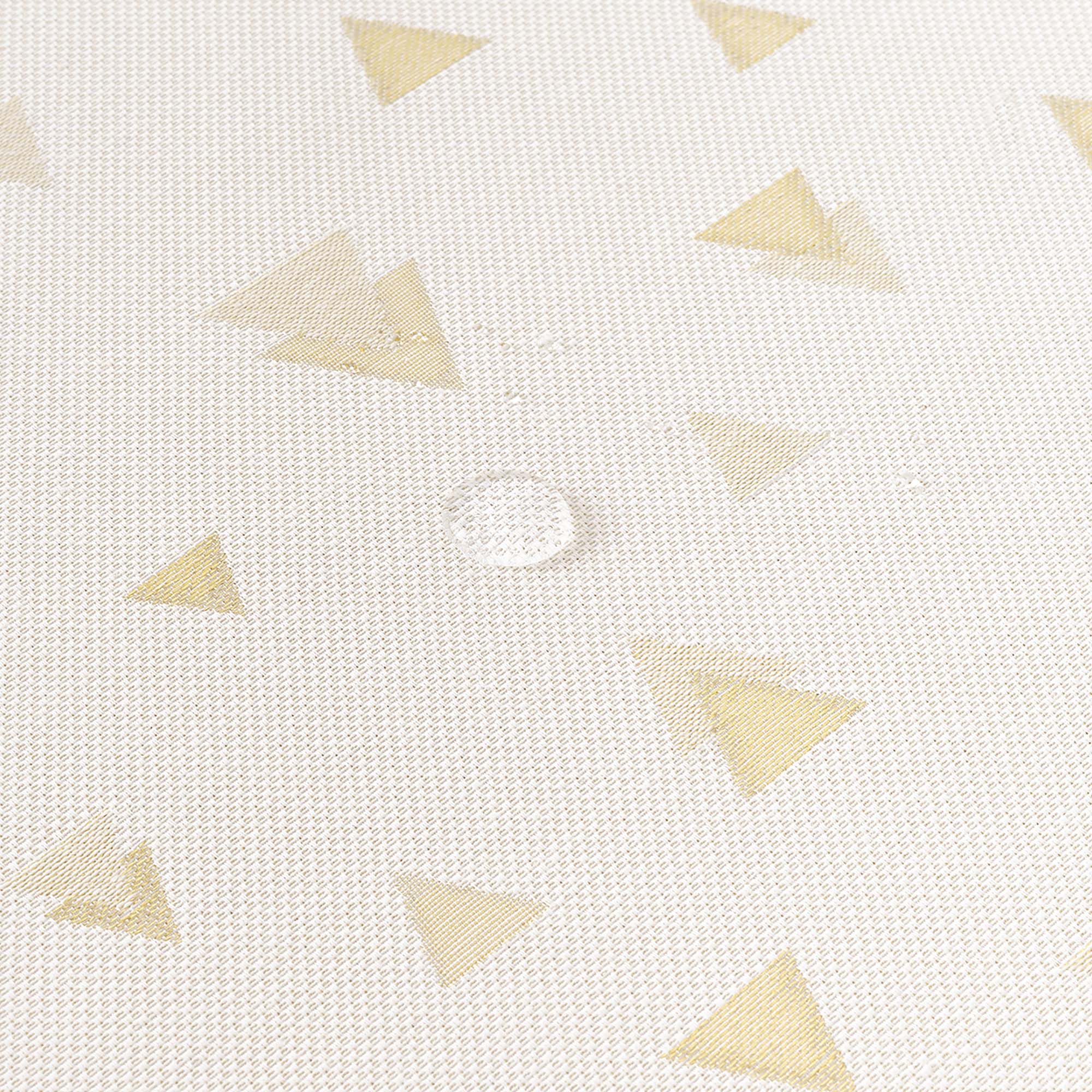 Nappe toucher tissu jacquard R22120 Lurex Or Naturel