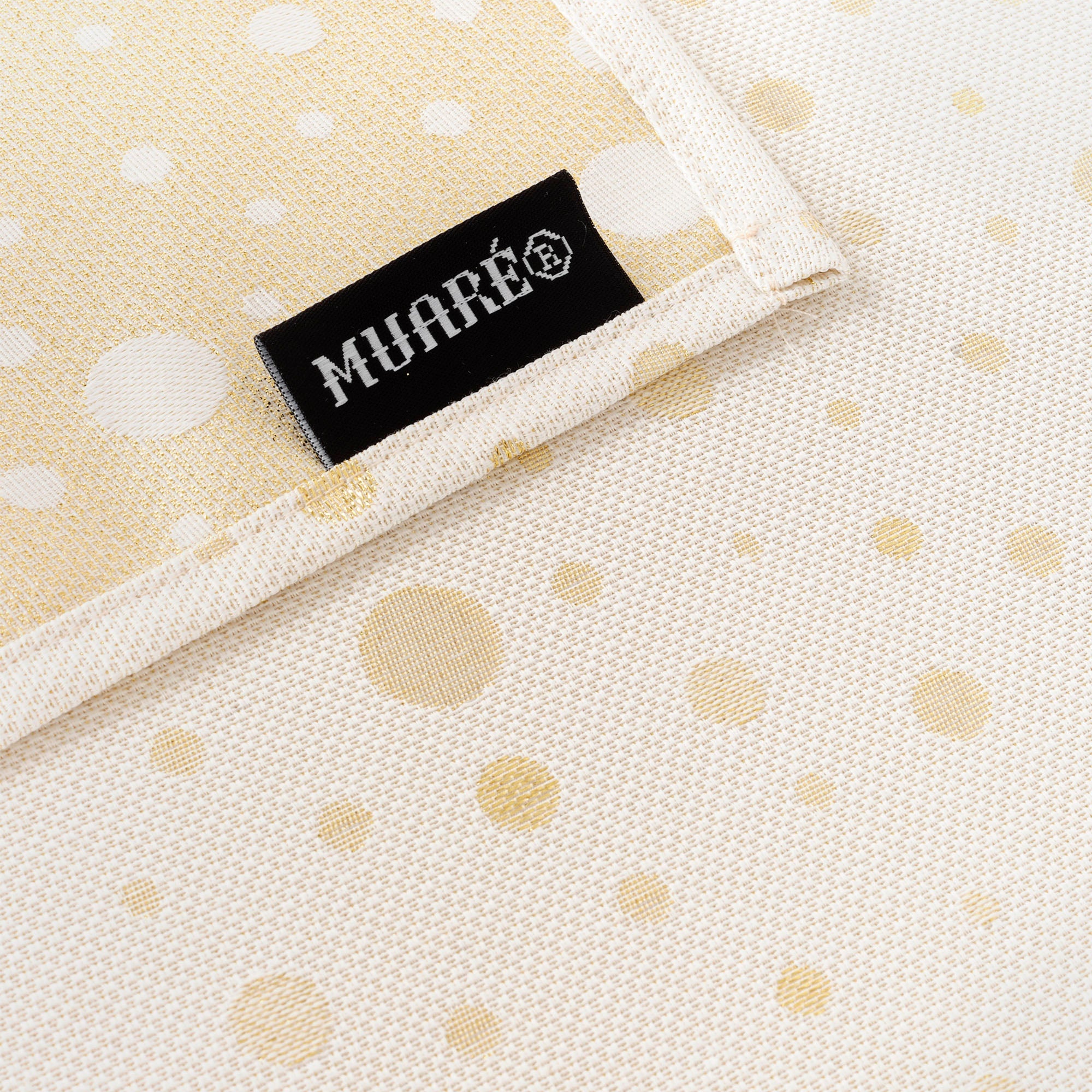 Nappe toucher tissu jacquard R22123 Lurex Or Naturel
