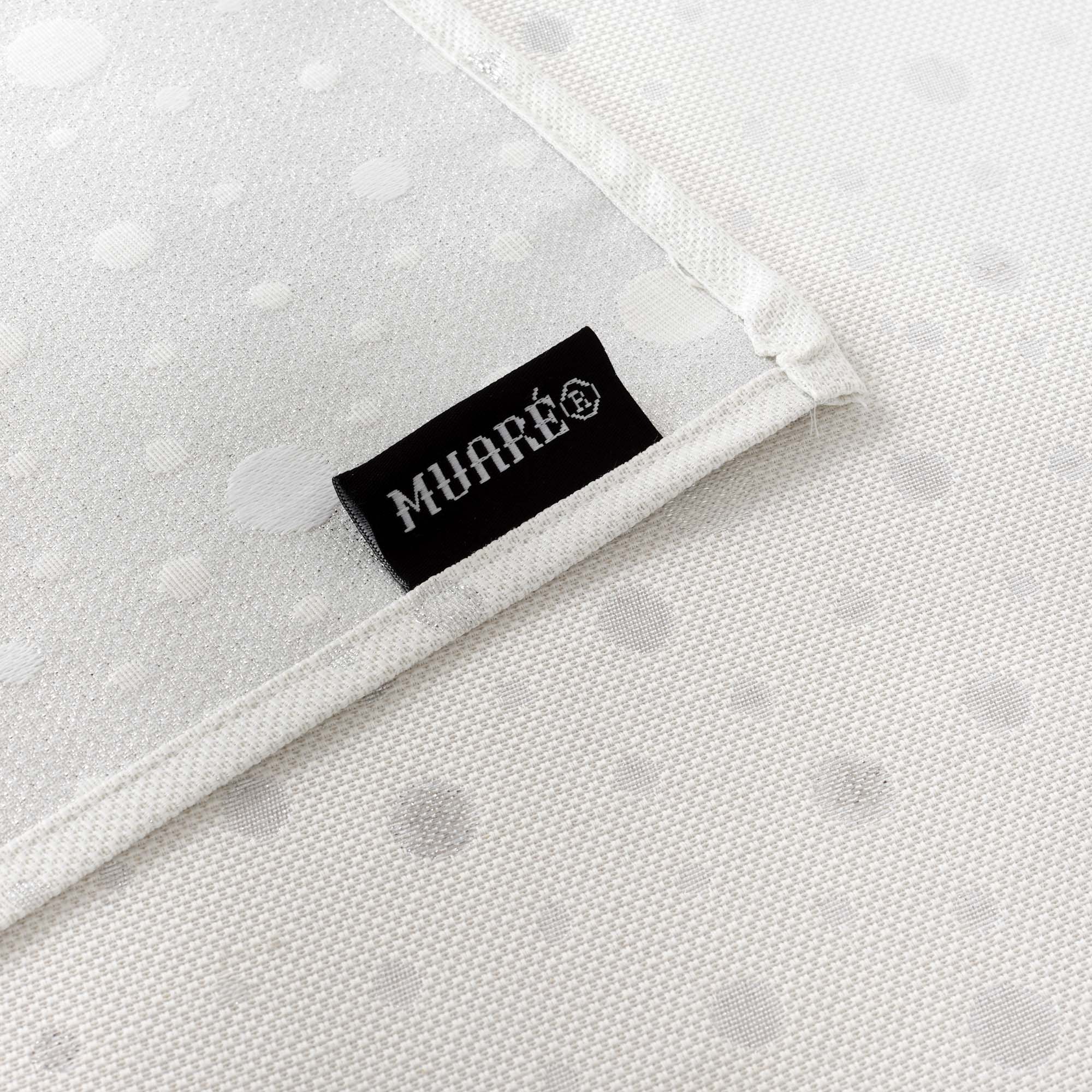 Nappe toucher tissu jacquard R22123 Lurex Argent Naturel