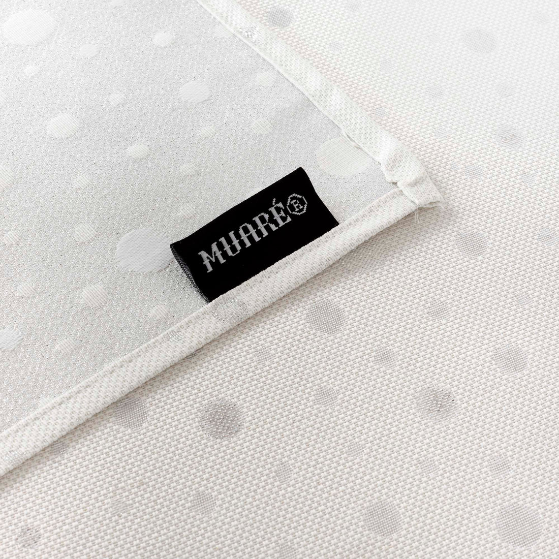 Nappe toucher tissu jacquard R22123 Lurex Argent Naturel