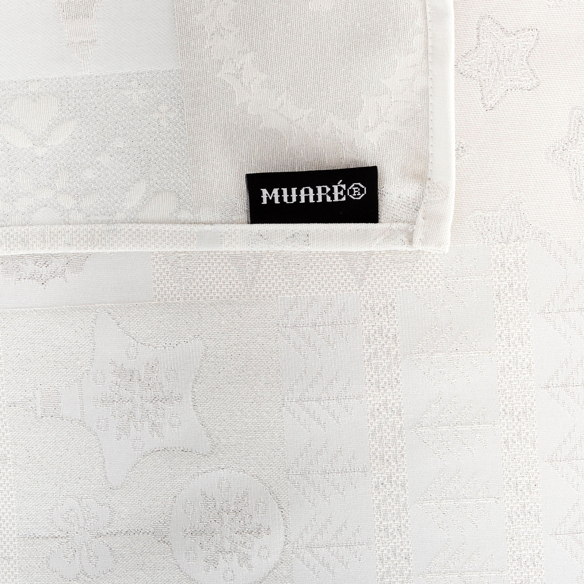 Nappe toucher tissu jacquard R22120 Lurex Argent Naturel