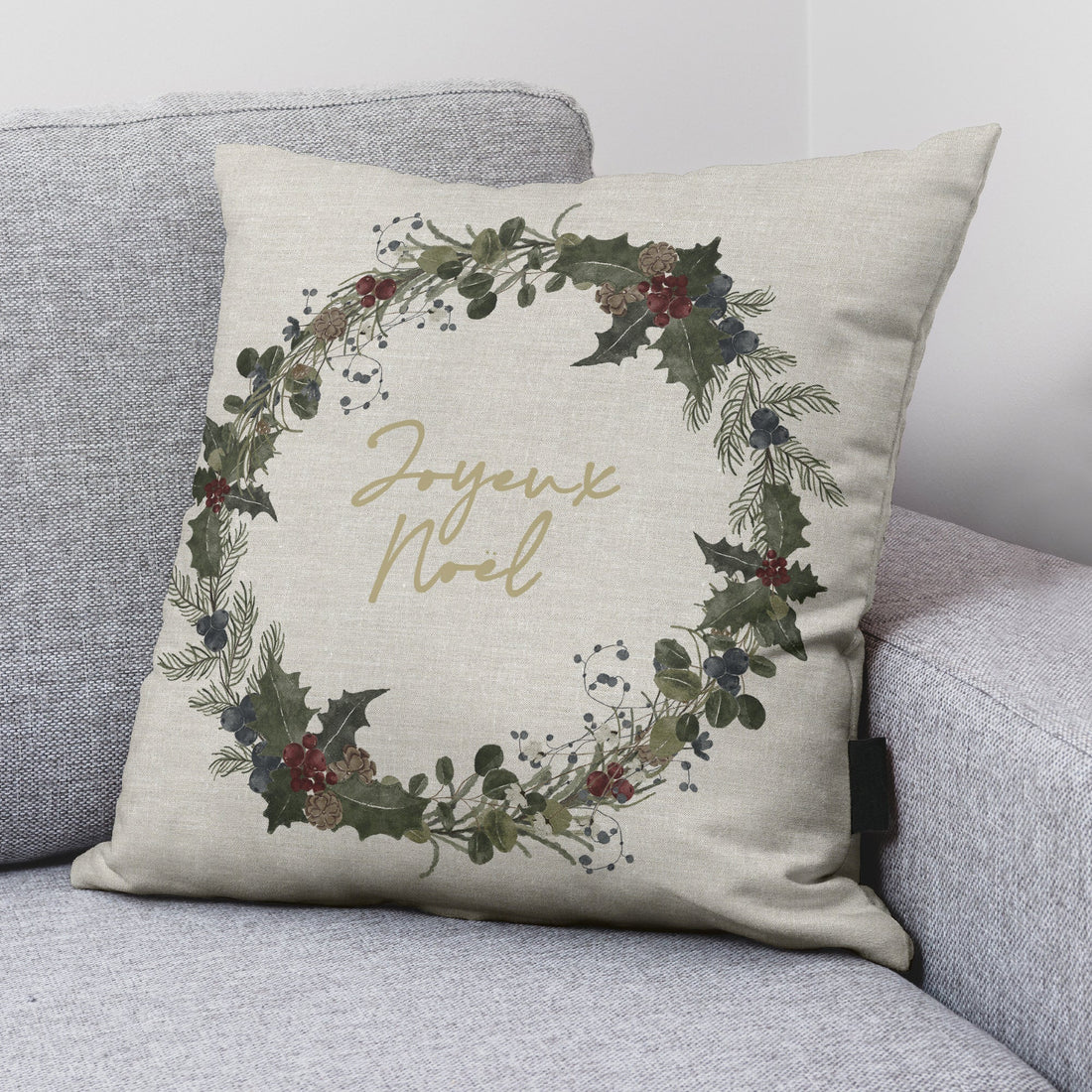 100% cotton Christmas Noel cushion cover A 50x50 cm