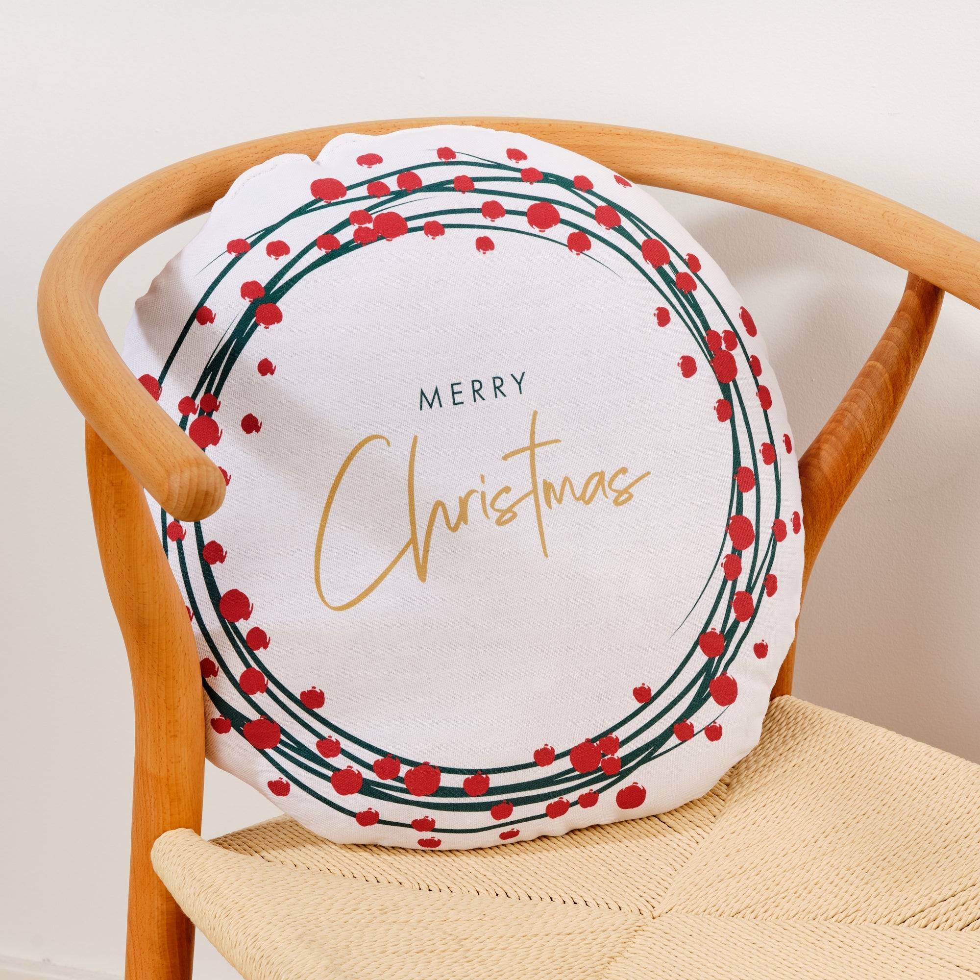 Shaped cushion 100% cotton Lapland 40 Diameter 43 cm