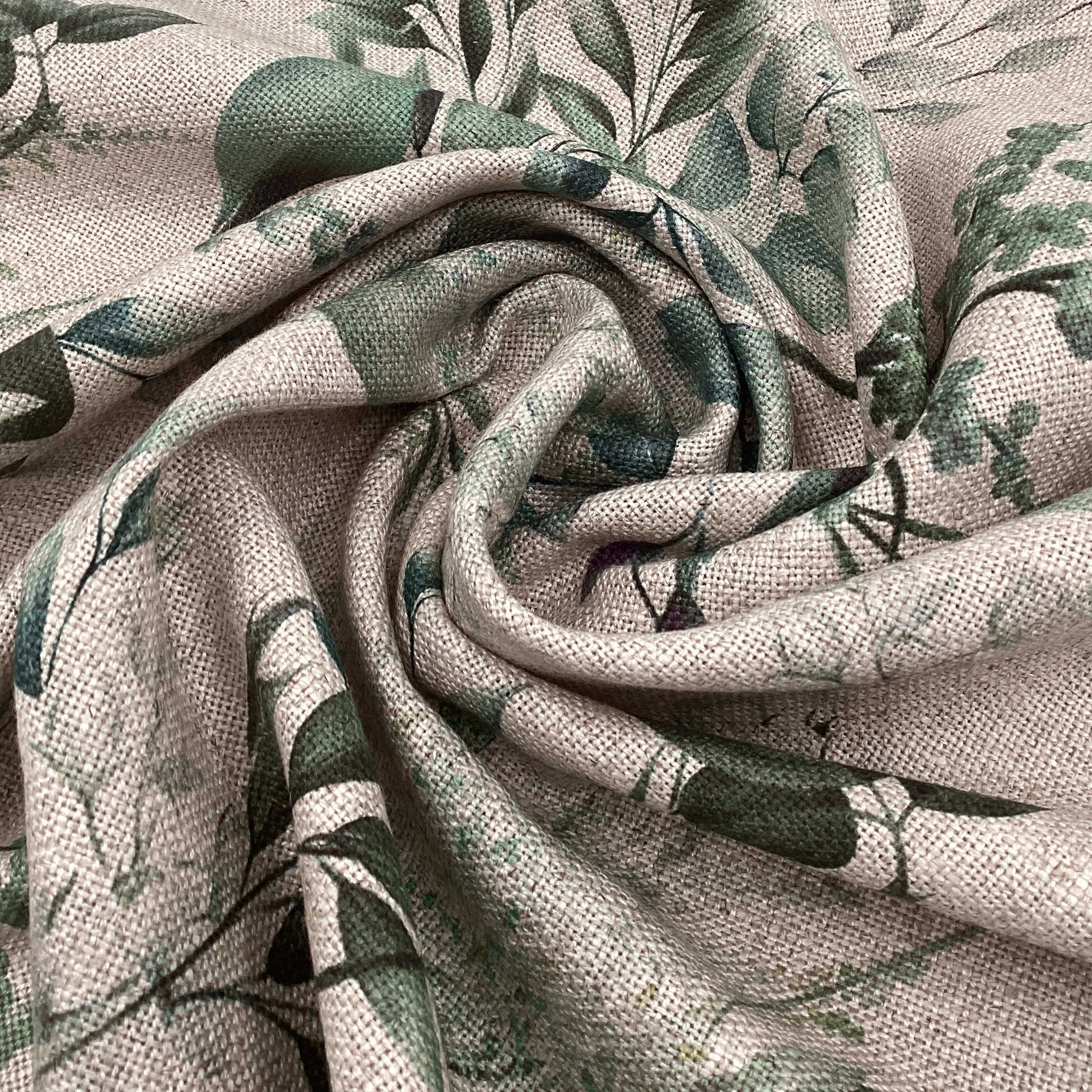 Printed linen viscose fabric per meter DONIA 124 5
