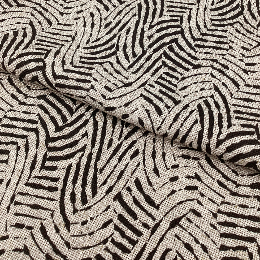 Printed linen viscose fabric per meter GENOVEVA 124 3