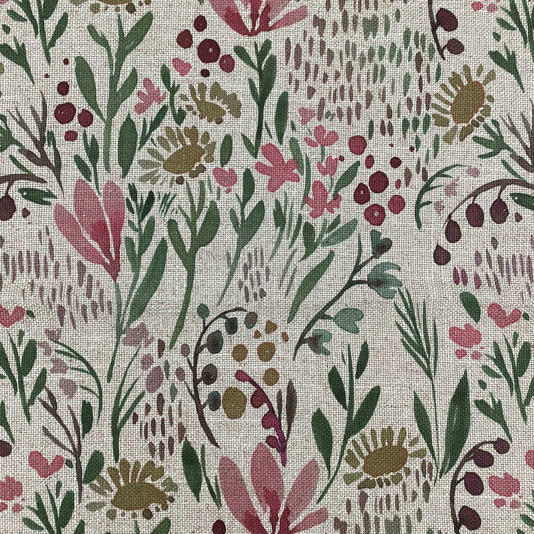 Printed linen viscose fabric per meter LENY 124-5