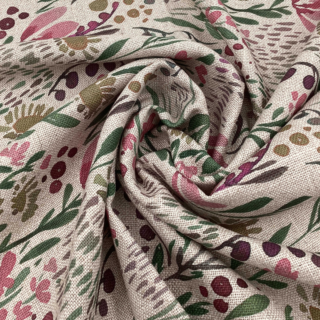 Printed linen viscose fabric per meter LENY 124-5