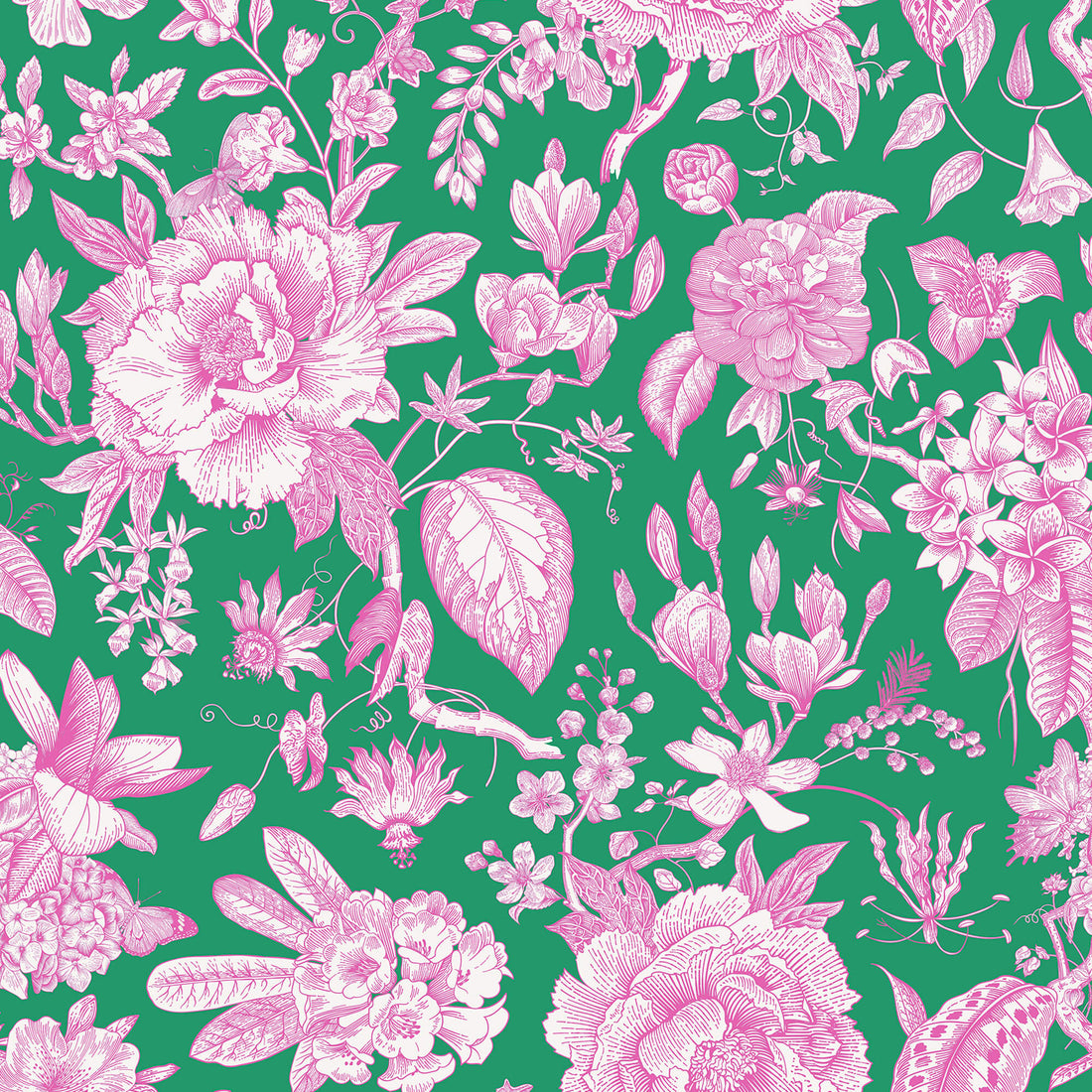 Printed linen viscose fabric per meter LILIA 124 1 DARK
