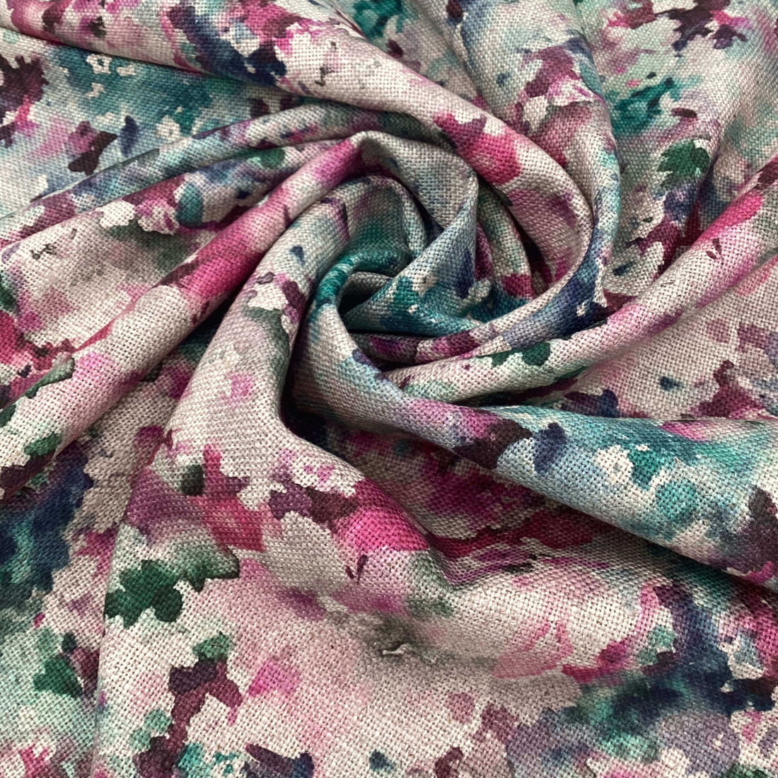 Printed linen viscose fabric per meter MANON 124 5