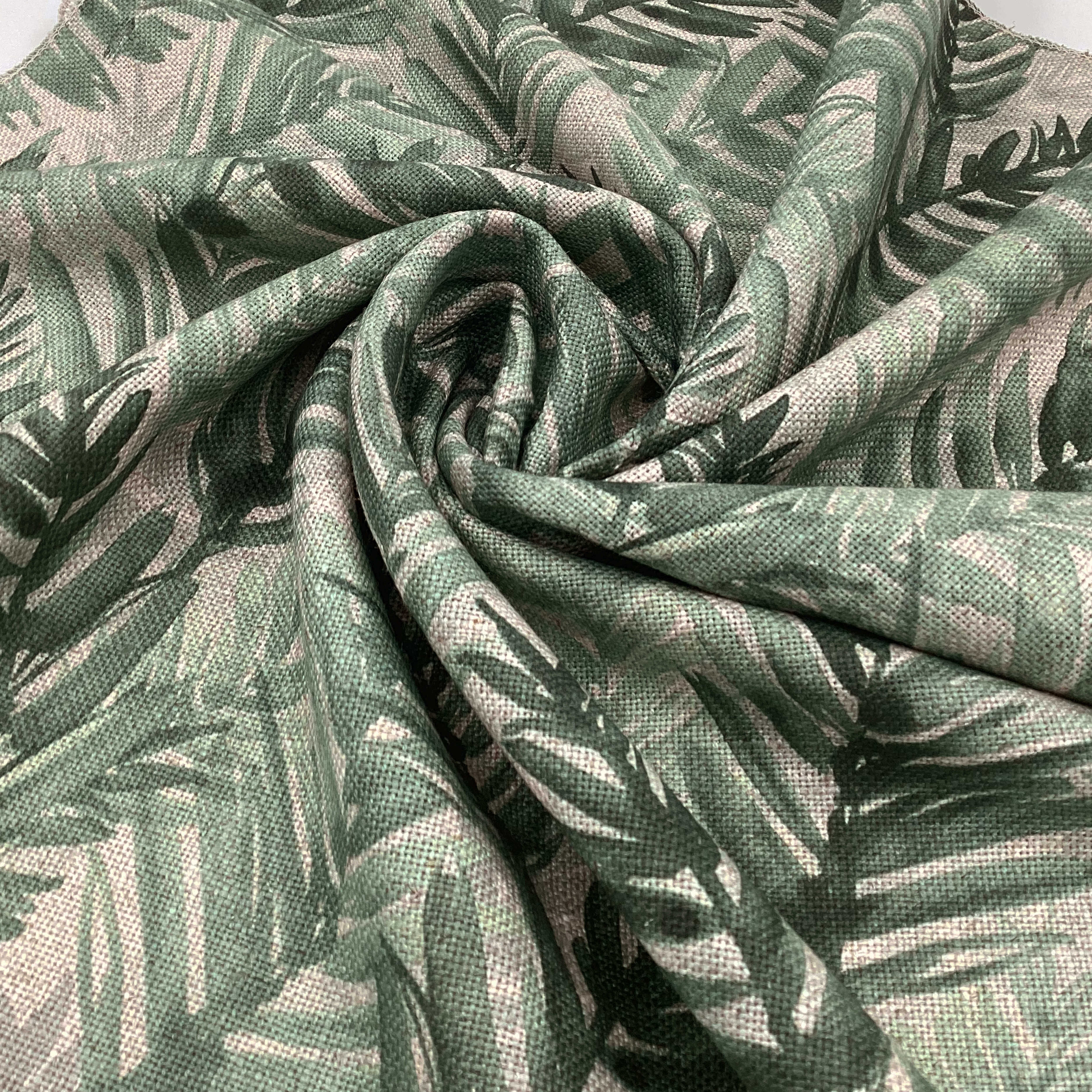 Printed linen viscose fabric by meter NALIN 124 2