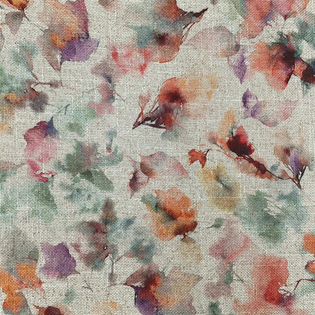 Printed linen viscose fabric per meter NALIN 124 5
