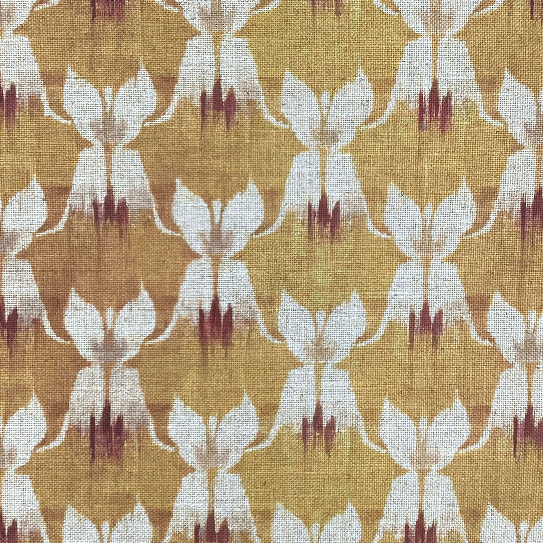 Printed linen viscose fabric per meter NISHA 124 4