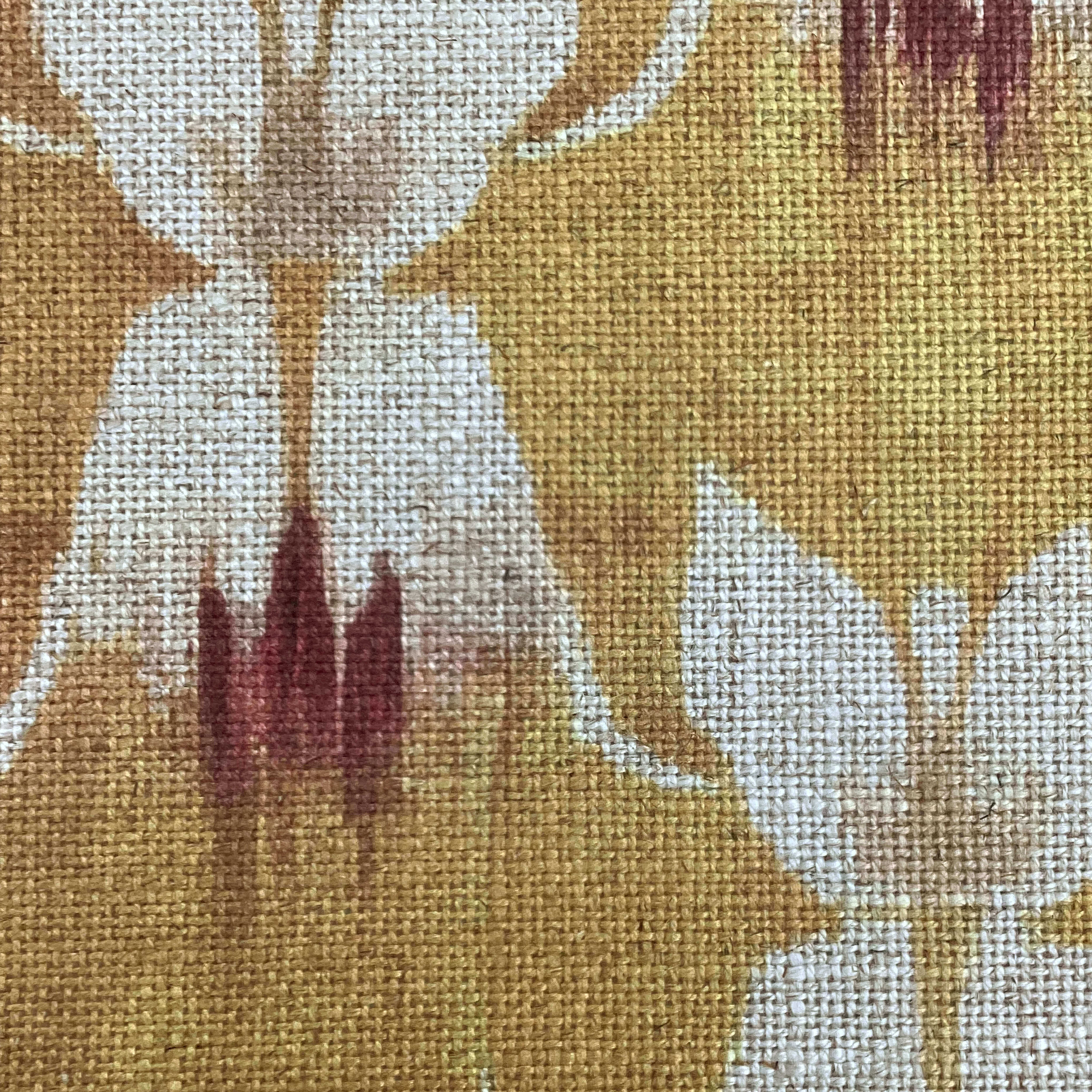 Printed linen viscose fabric per meter NISHA 124 4
