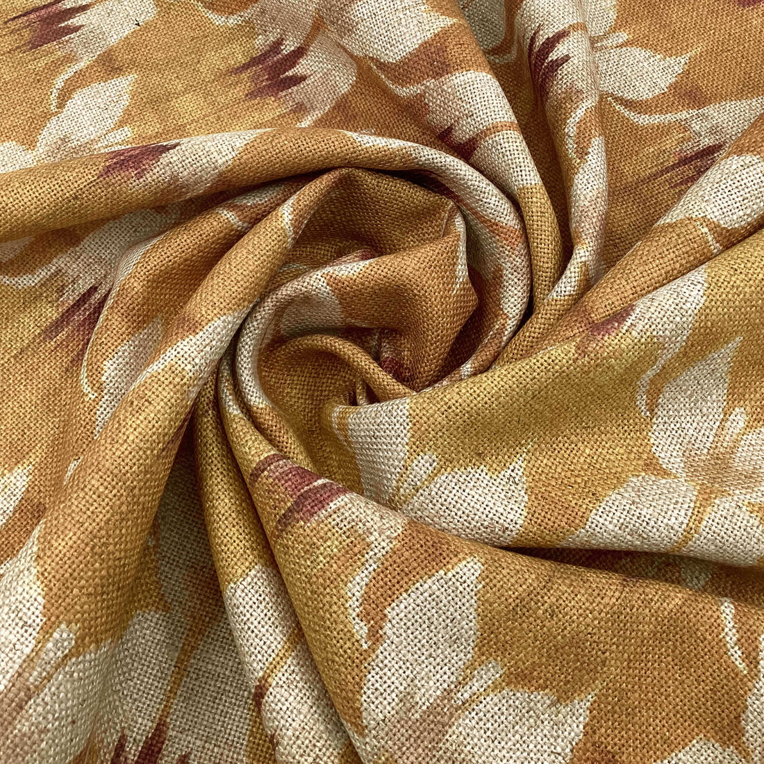 Printed linen viscose fabric per meter NISHA 124 4