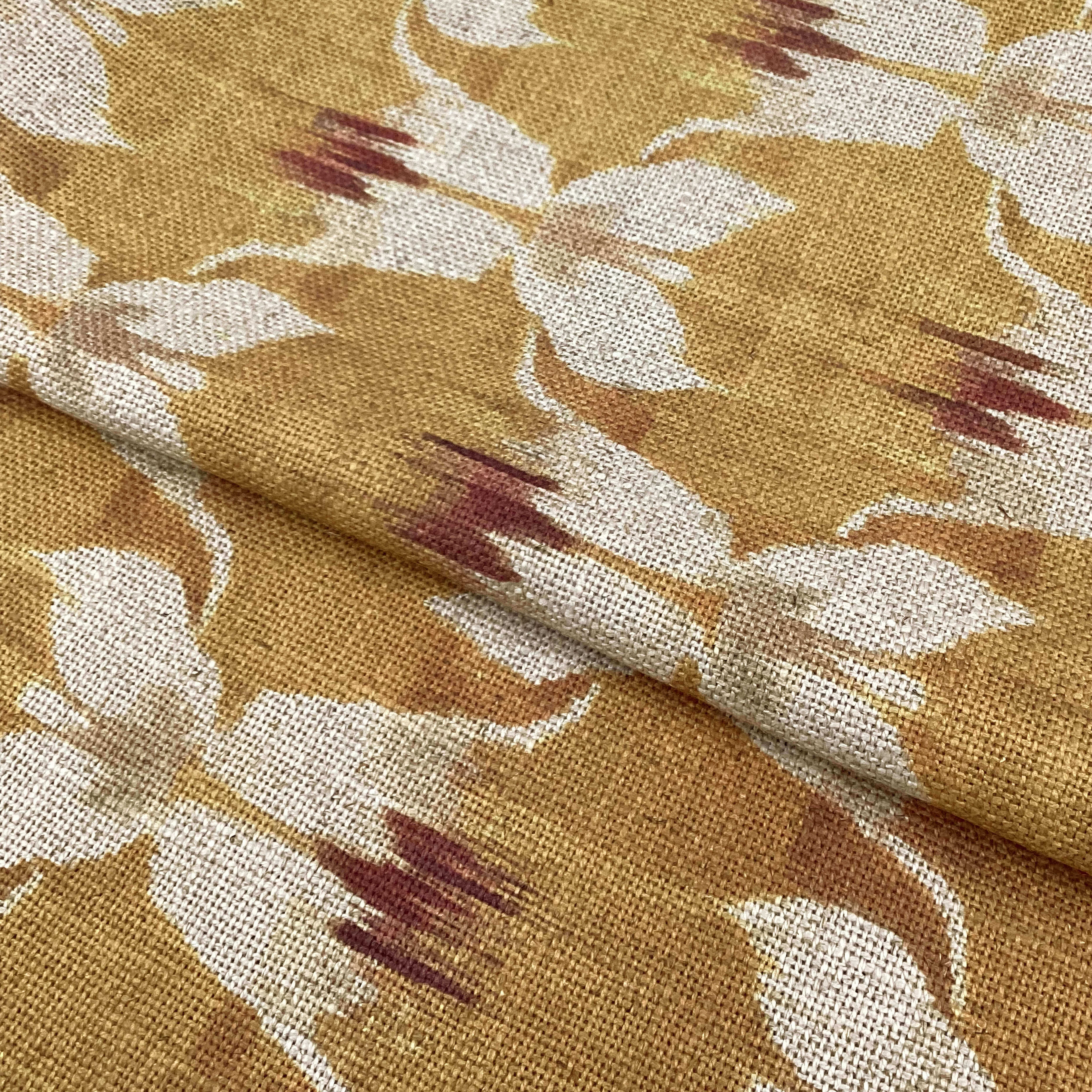 Printed linen viscose fabric per meter NISHA 124 4