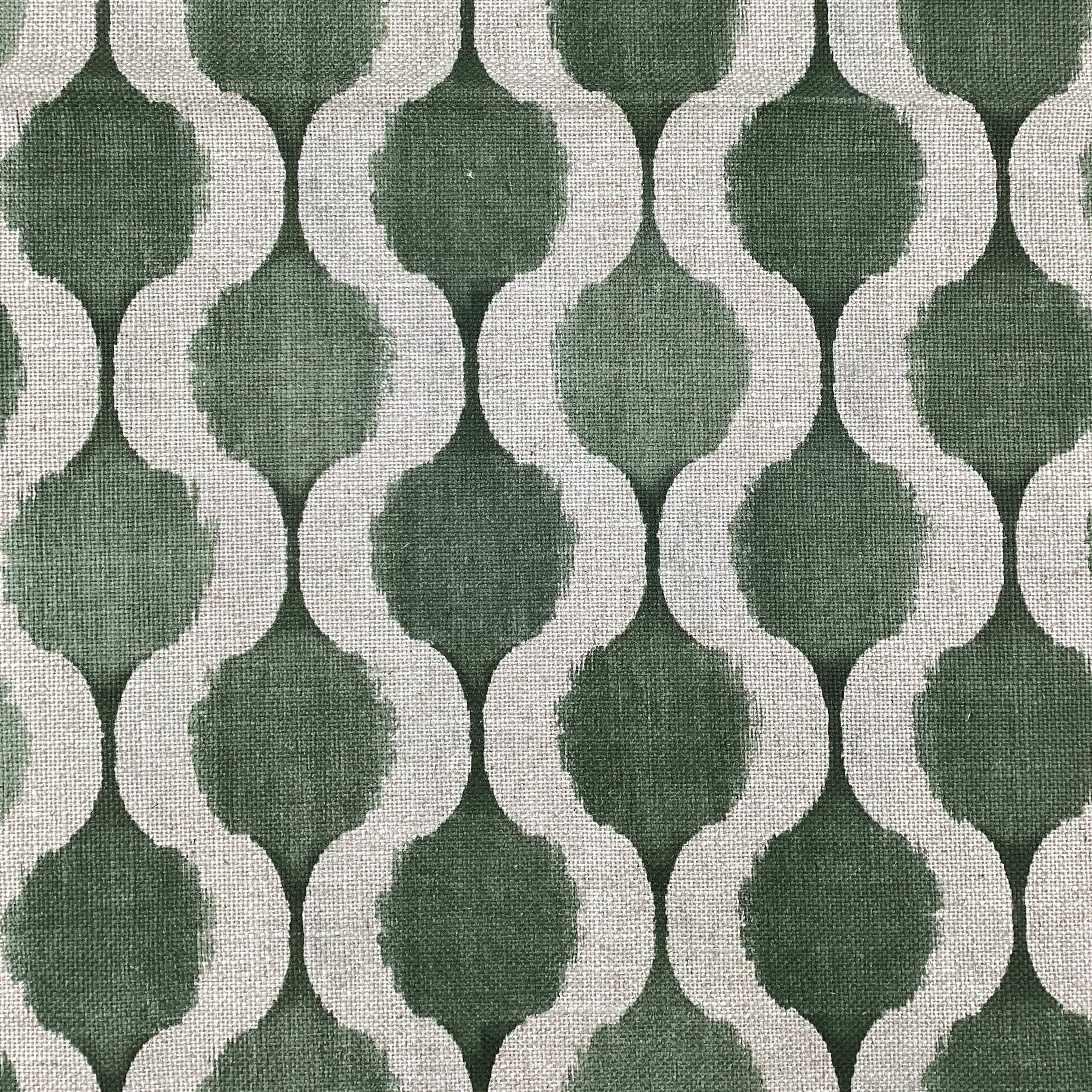 Printed linen viscose fabric per meter NISHA 124 5