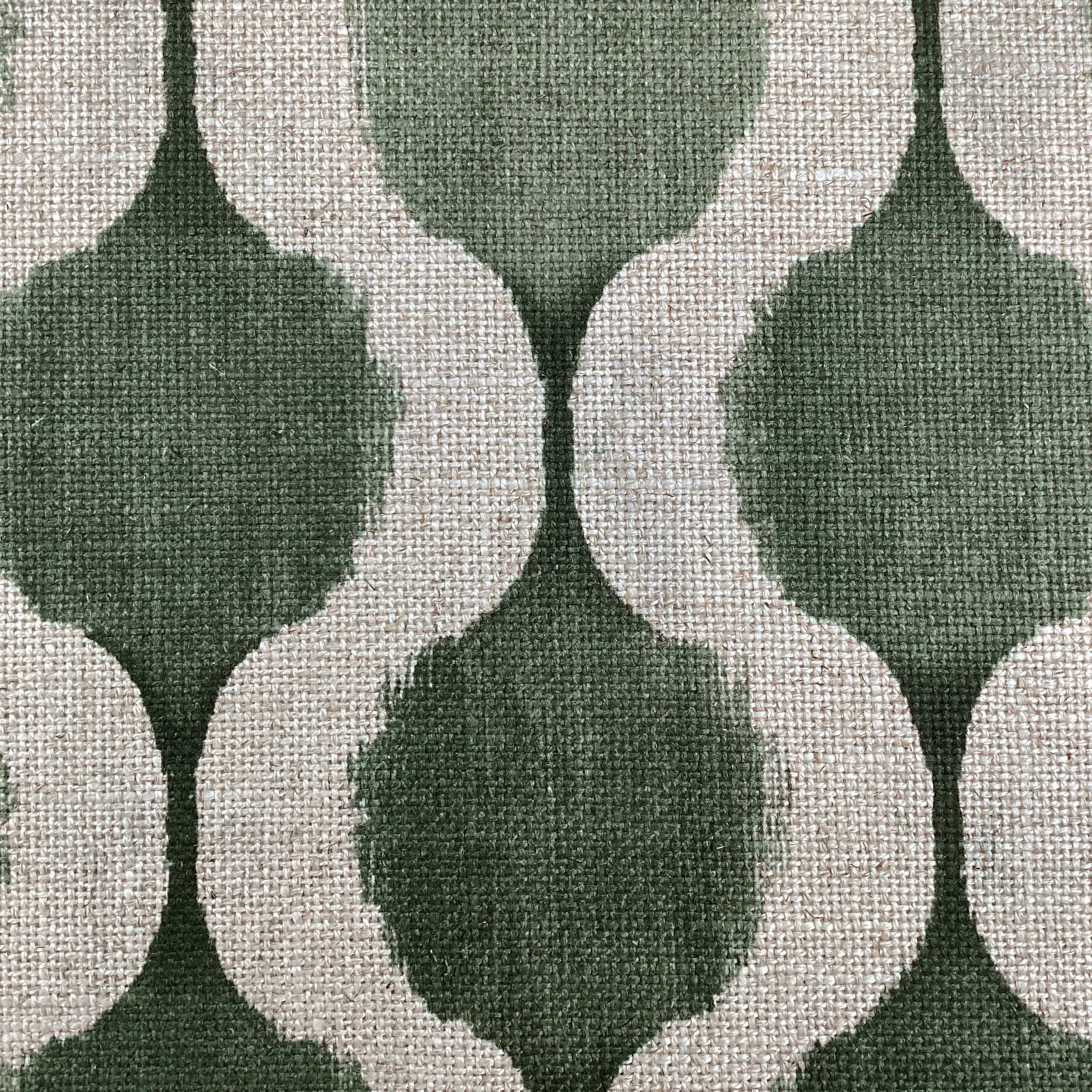 Printed linen viscose fabric per meter NISHA 124 5