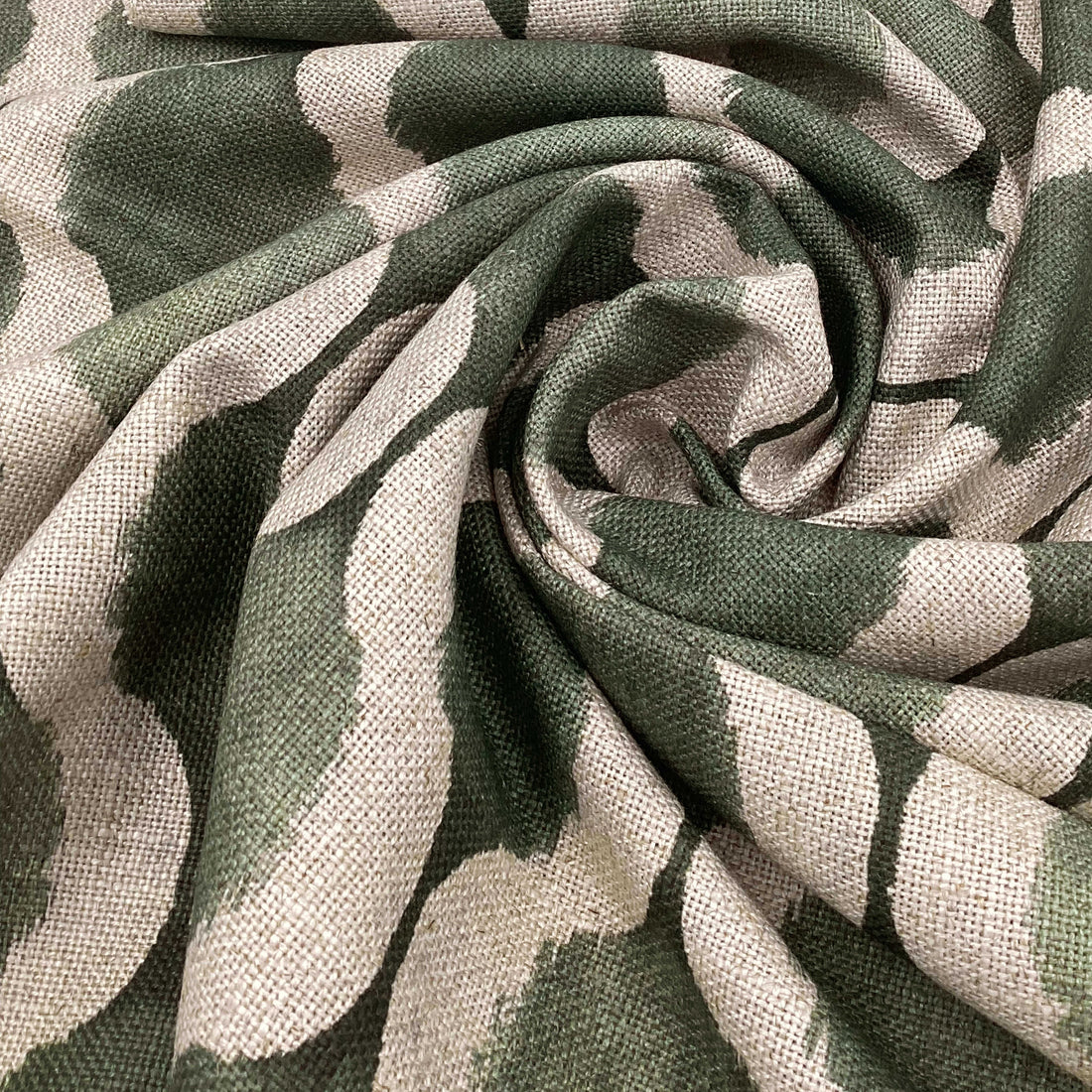 Printed linen viscose fabric per meter NISHA 124 5