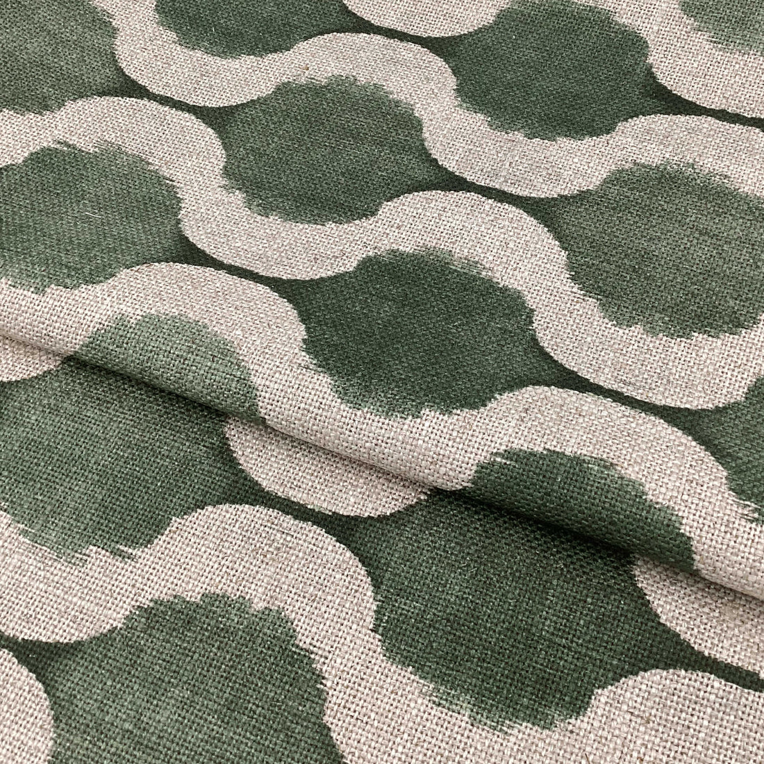 Printed linen viscose fabric per meter NISHA 124 5
