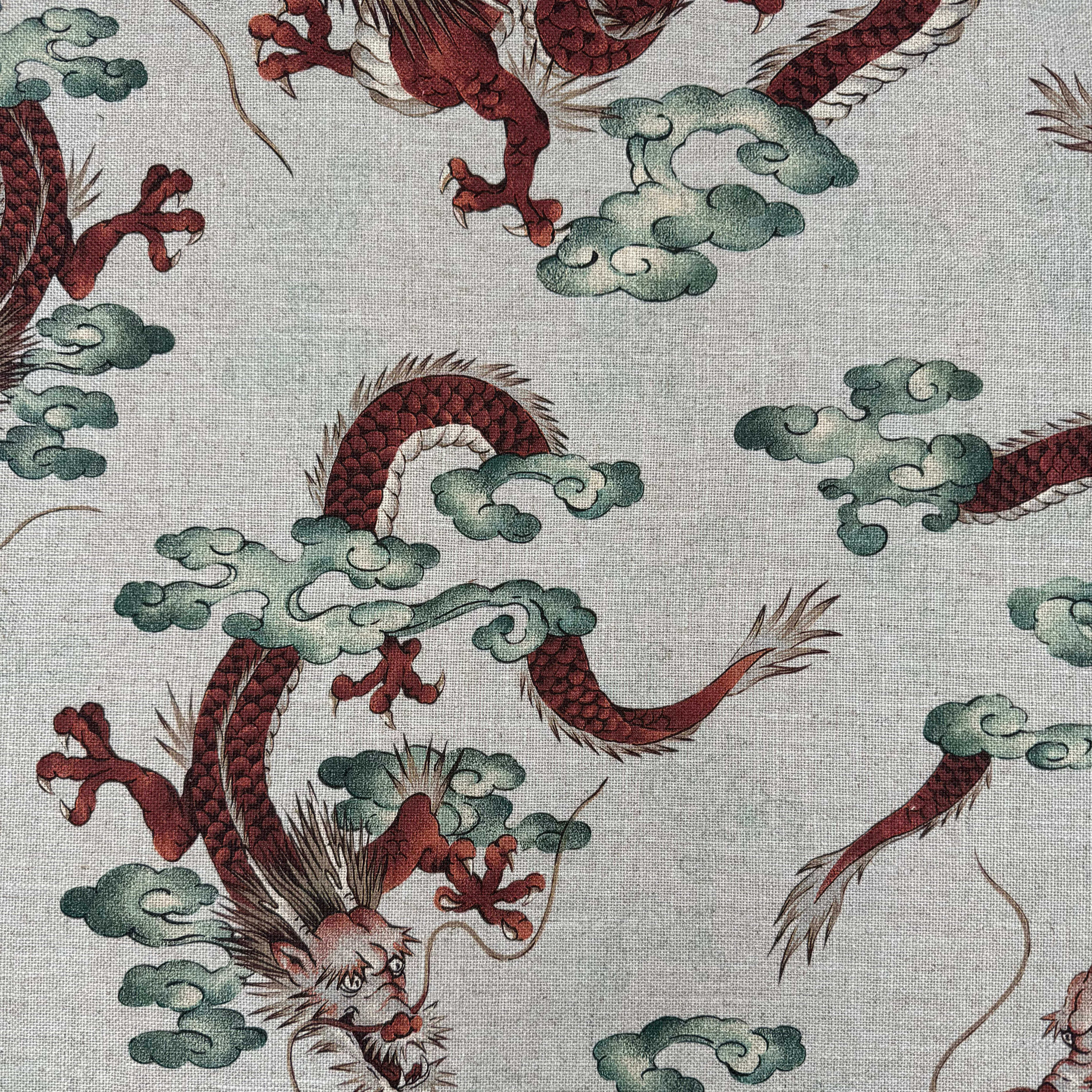 Printed linen viscose fabric per meter SAIKO 2