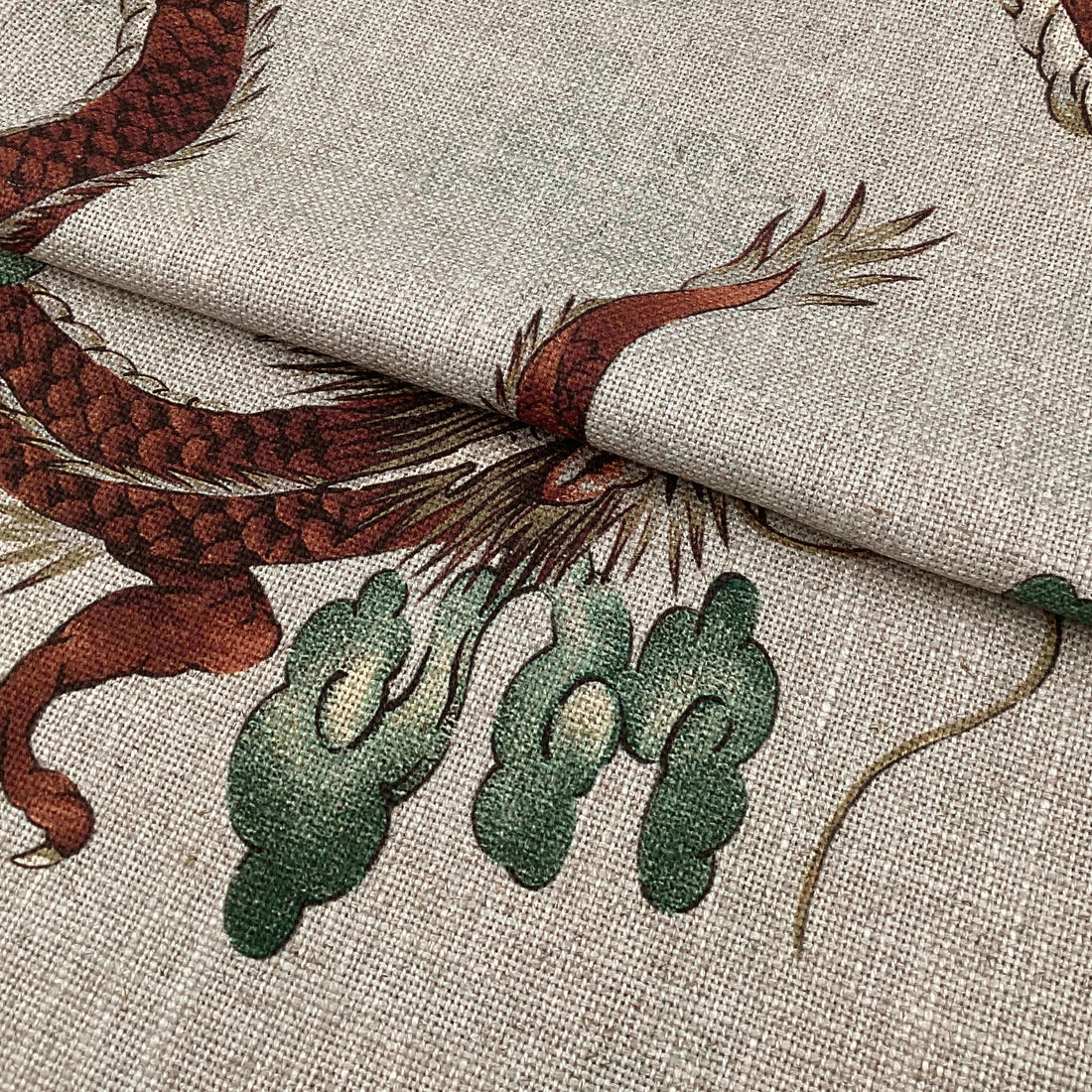Printed linen viscose fabric per meter SAIKO 2