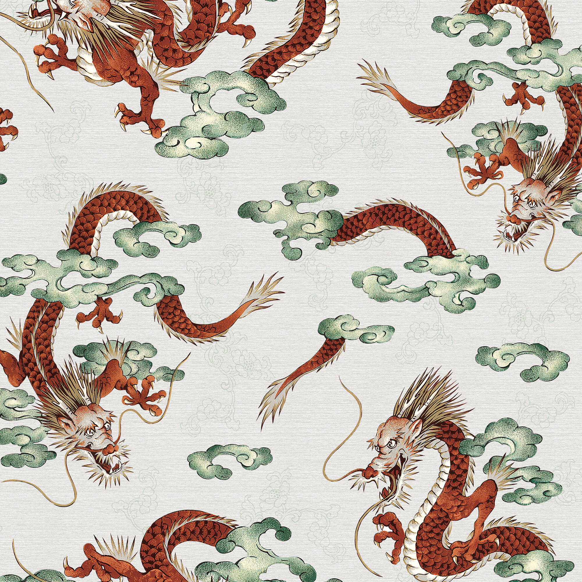 Printed linen viscose fabric per meter SAIKO 2