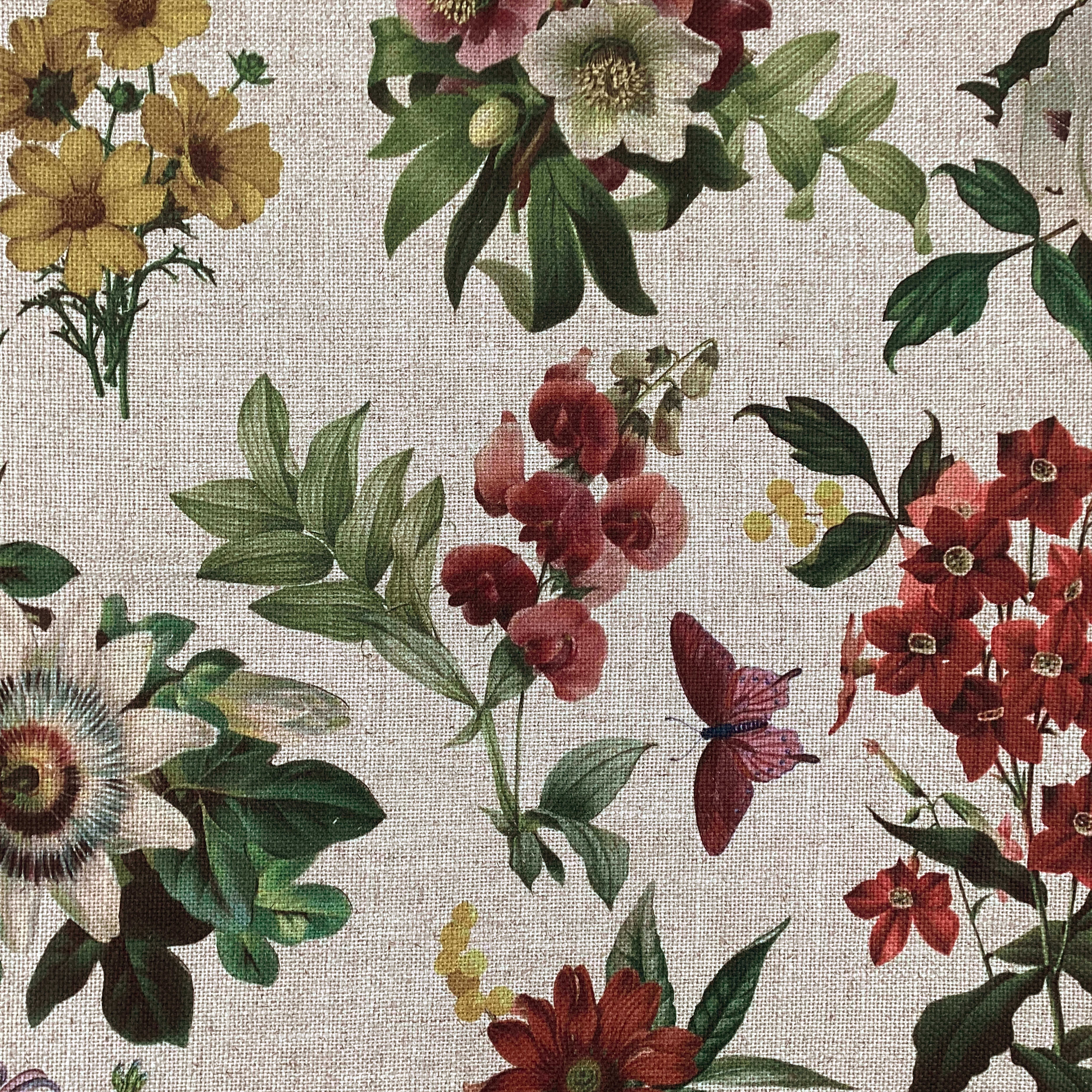 Printed linen viscose fabric by meter SIGRID 124 2