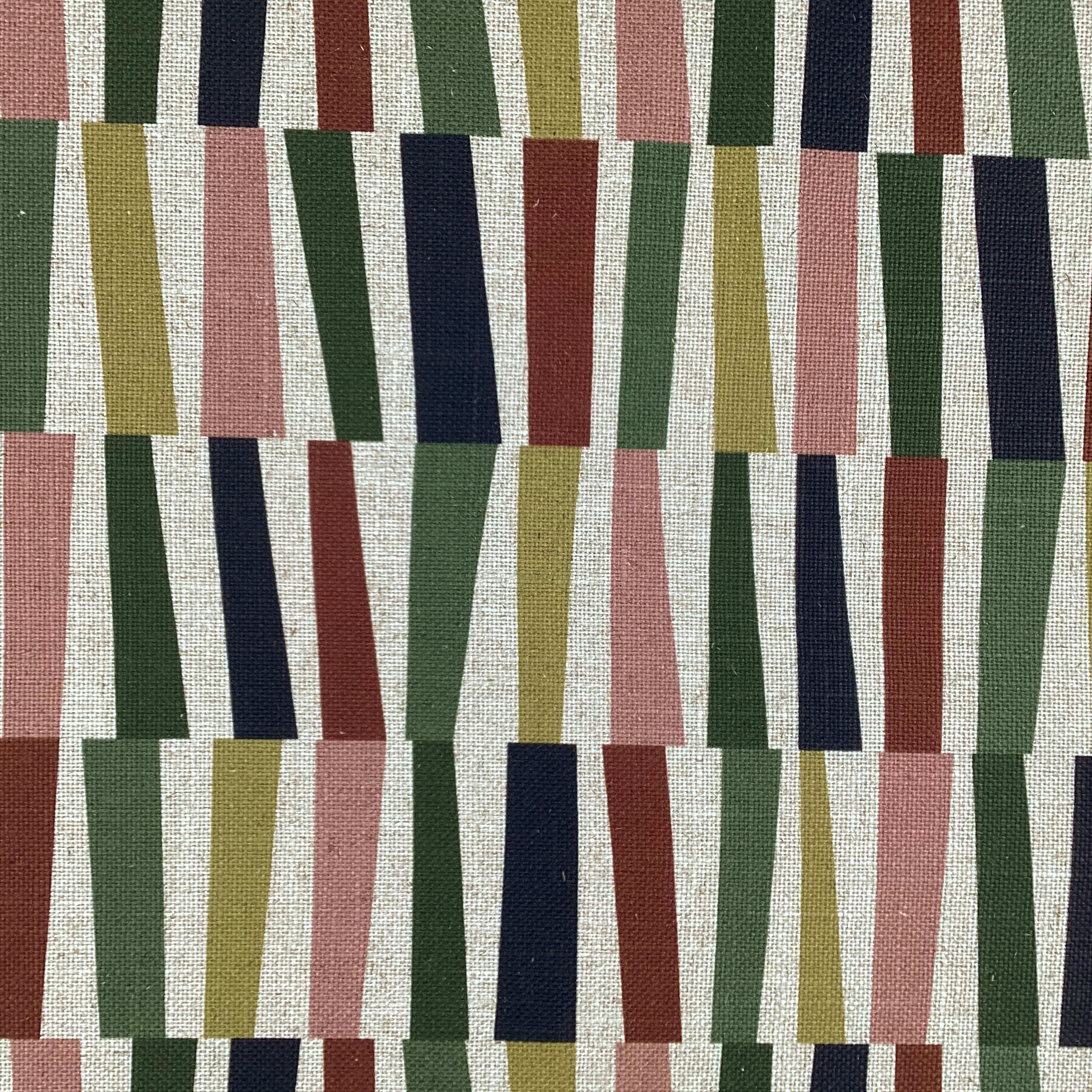 Printed linen viscose fabric by meter SIGRID 124 3