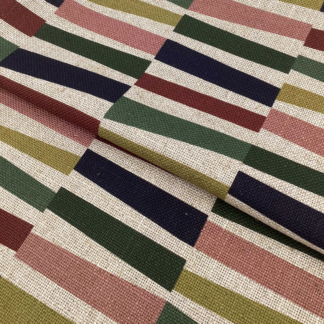 Printed linen viscose fabric by meter SIGRID 124 3