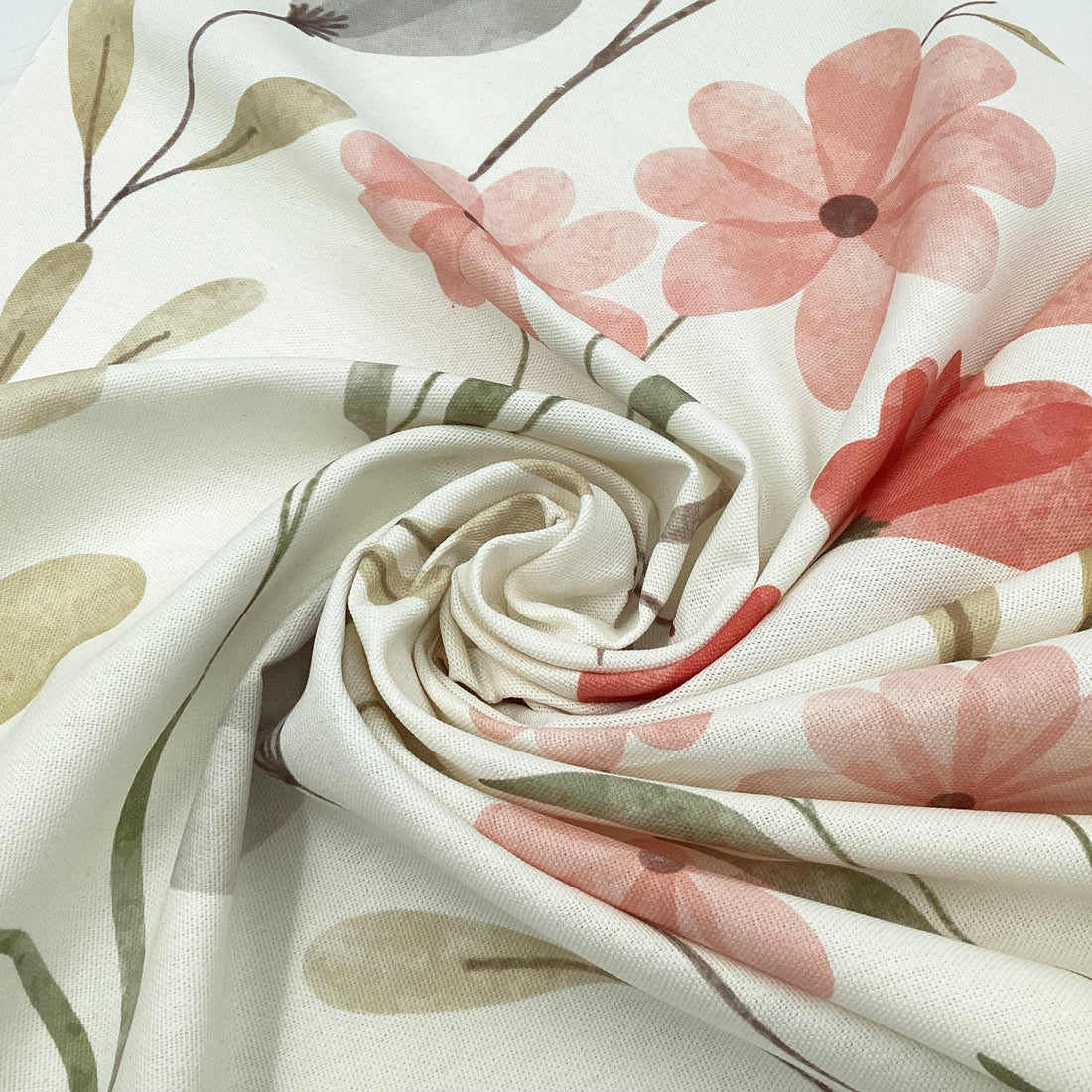 Half panama fabric printed per meter 100% cotton NELE 1